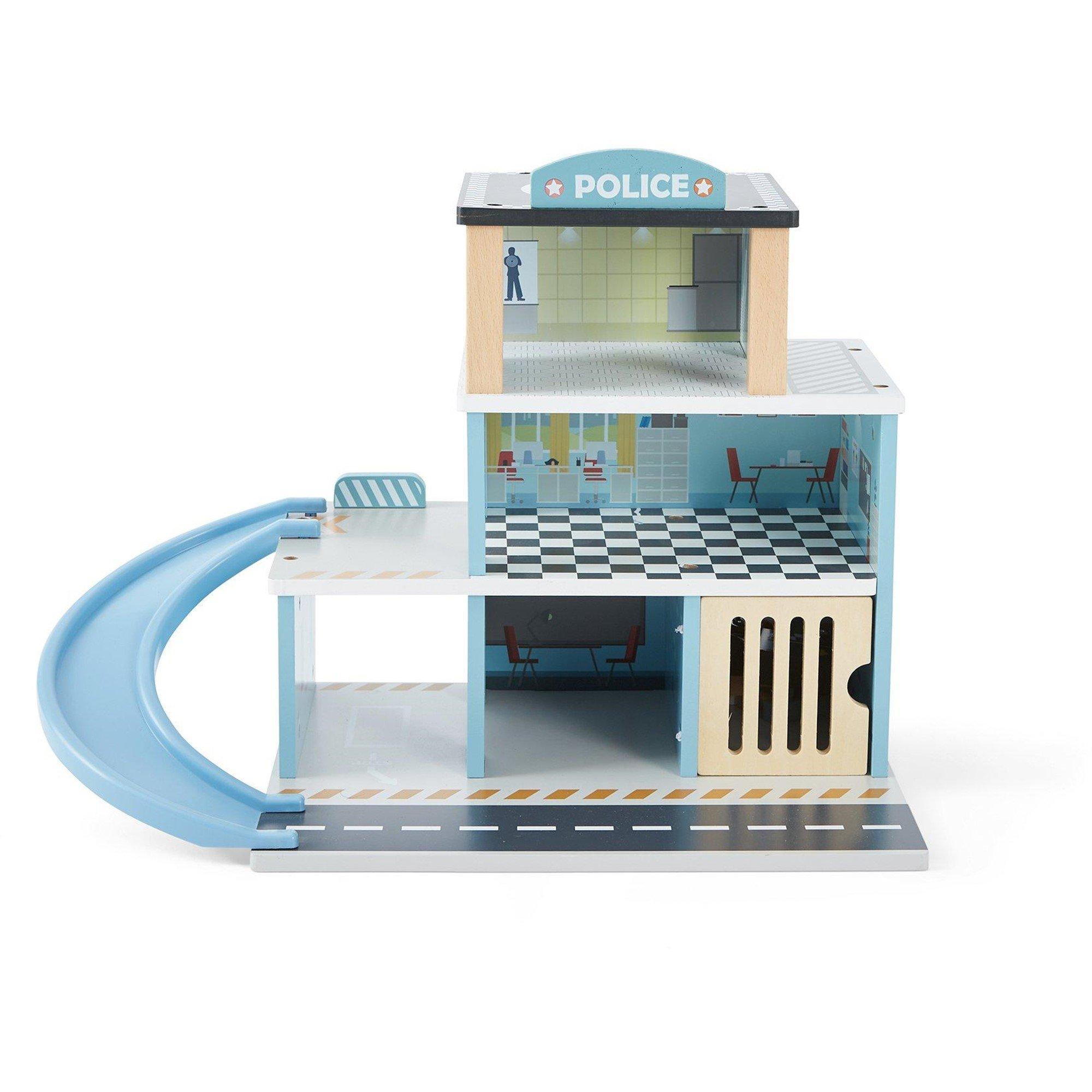 Multi - Tooky Toy - Wooden Police Station Playset - 4