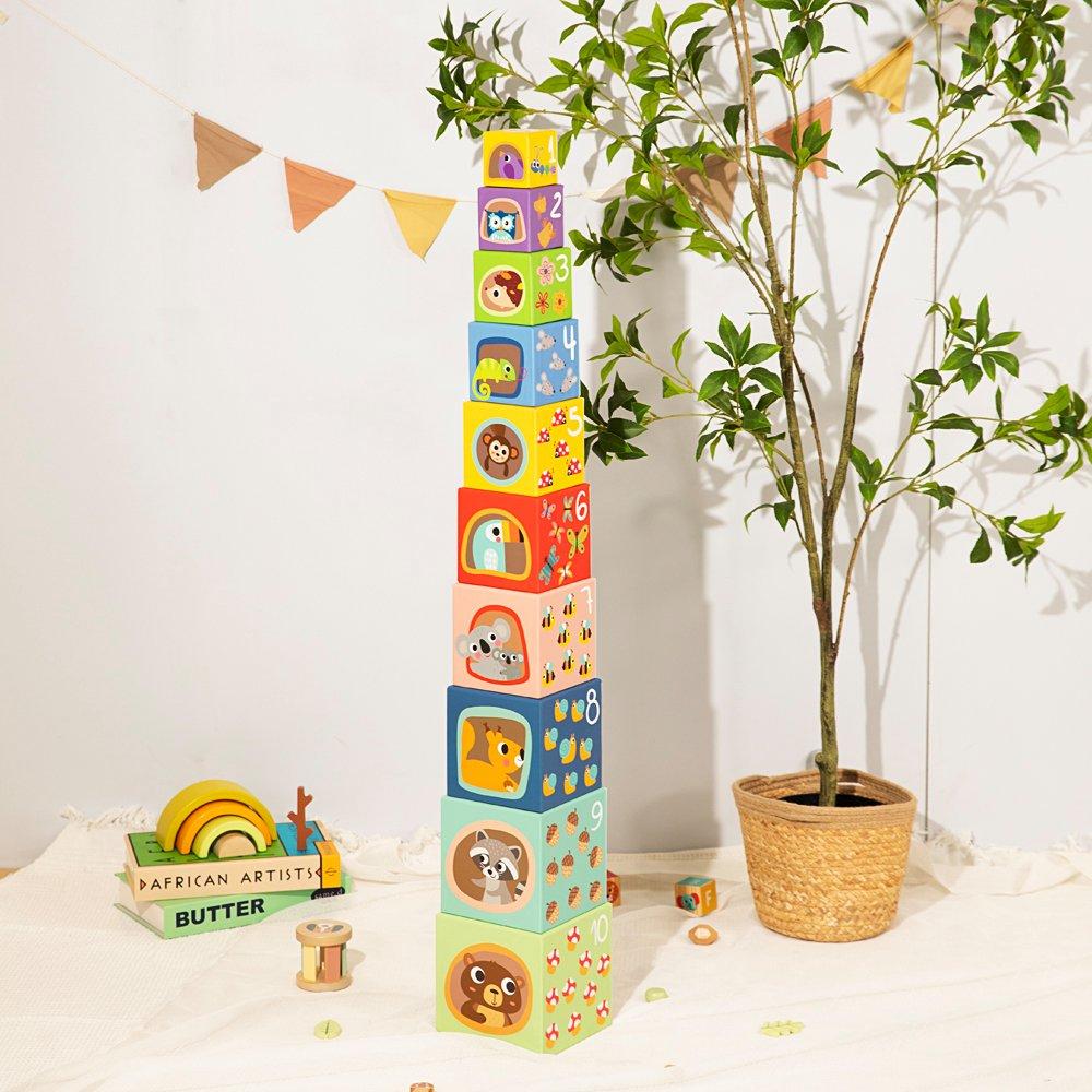 Multi - Tooky Toy - Alphabet and Number Stacking Boxes - 4