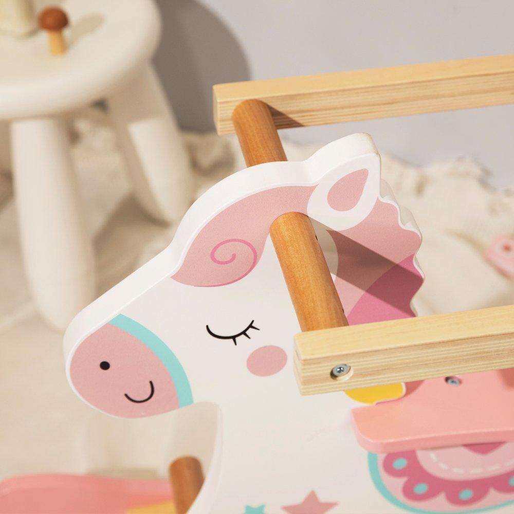 Pink - Tooky Toy - Wooden Rocking Horse - Pink - 3