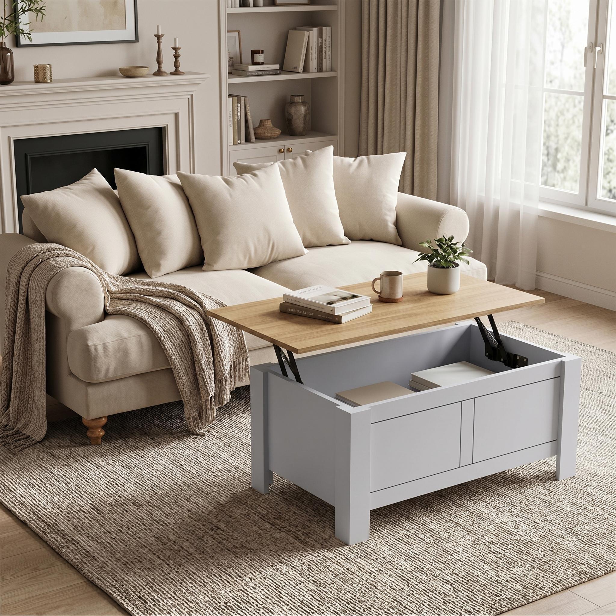 Grey - Jack Wills - Sherbourne Lift Top Coffee Table - 1
