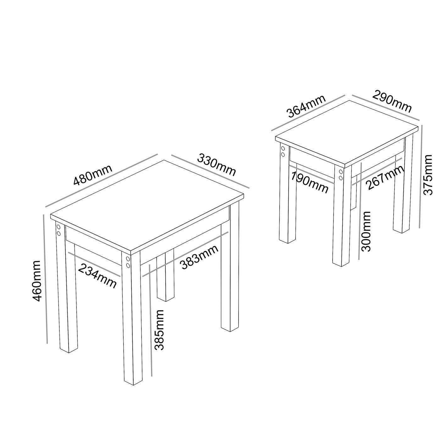 Grey - Jack Wills - Sherbourne Nest of Tables - 7