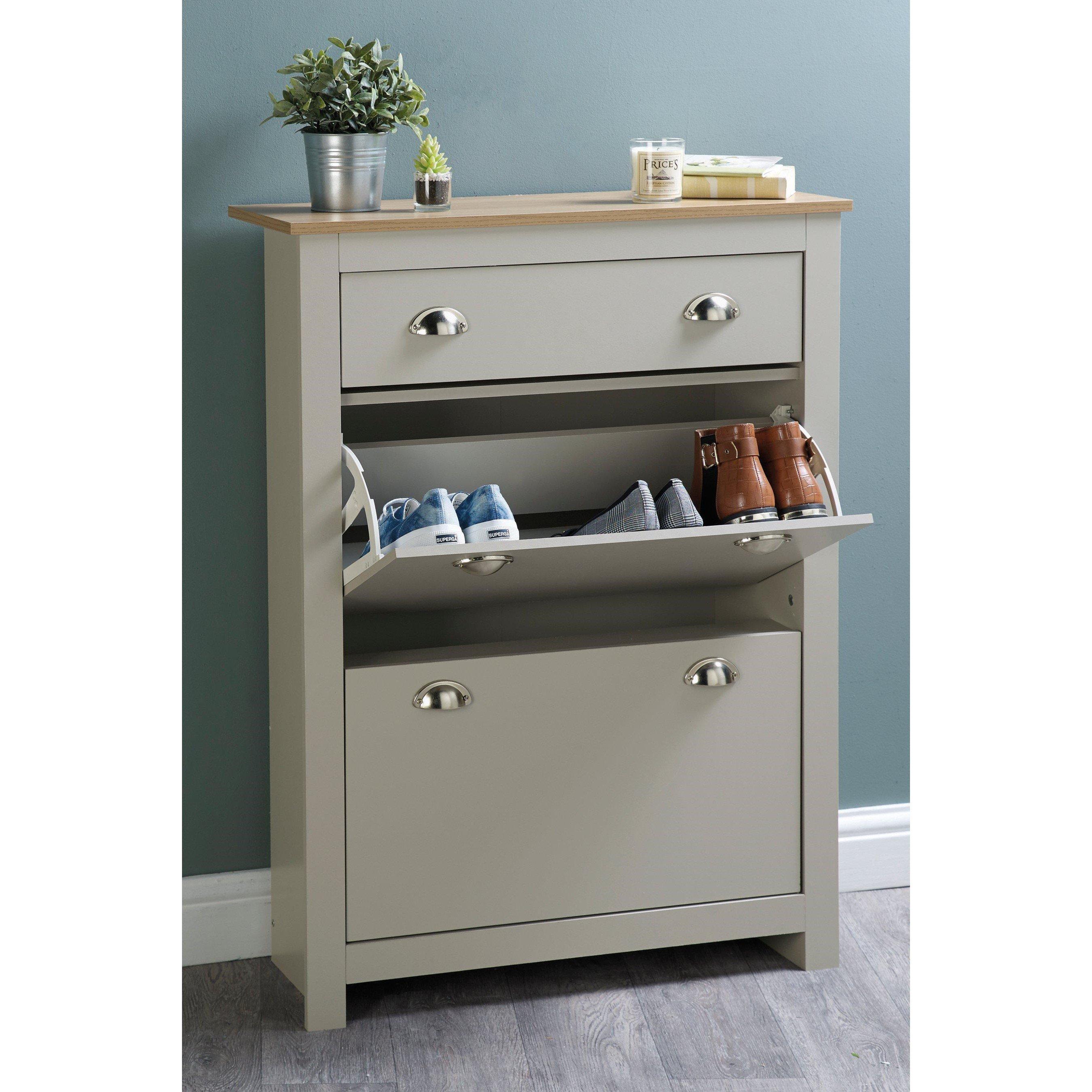 Grey - Homelife - Sherbourne Shoe Cabinet