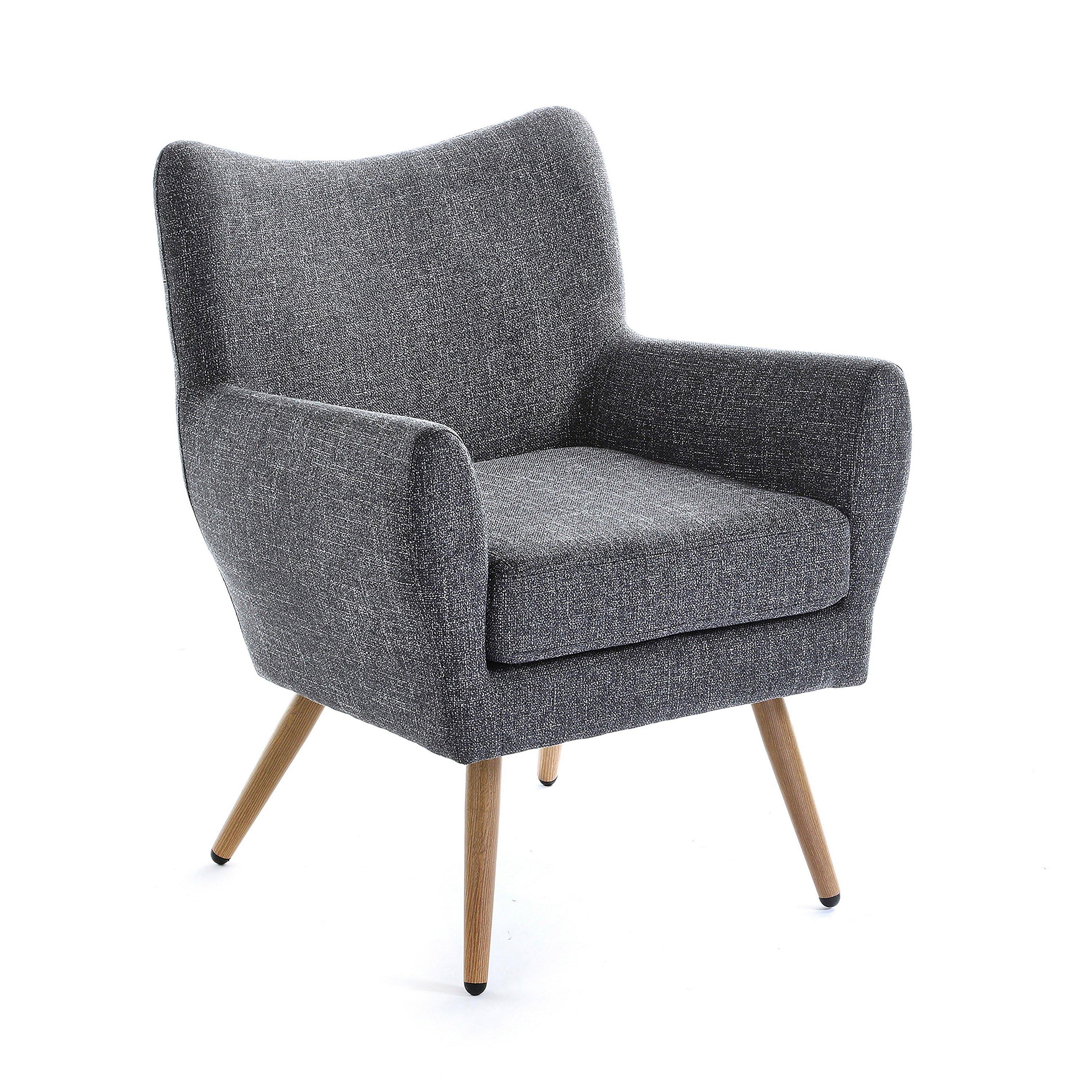 Charcoal - Homelife - Linen Walton Armchair - 2