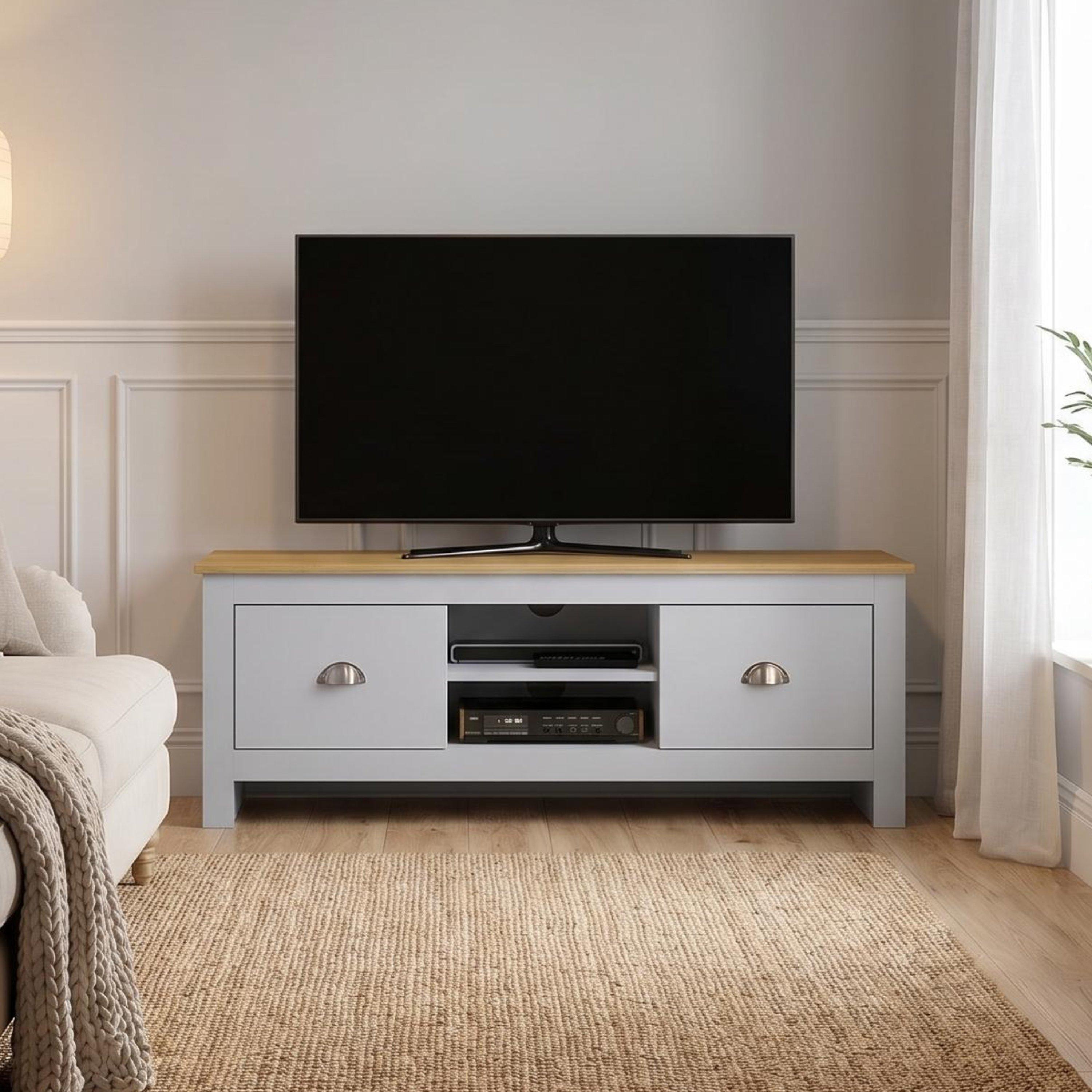 Grey - Jack Wills - Lancaster 2 Drawer TV Unit - 1