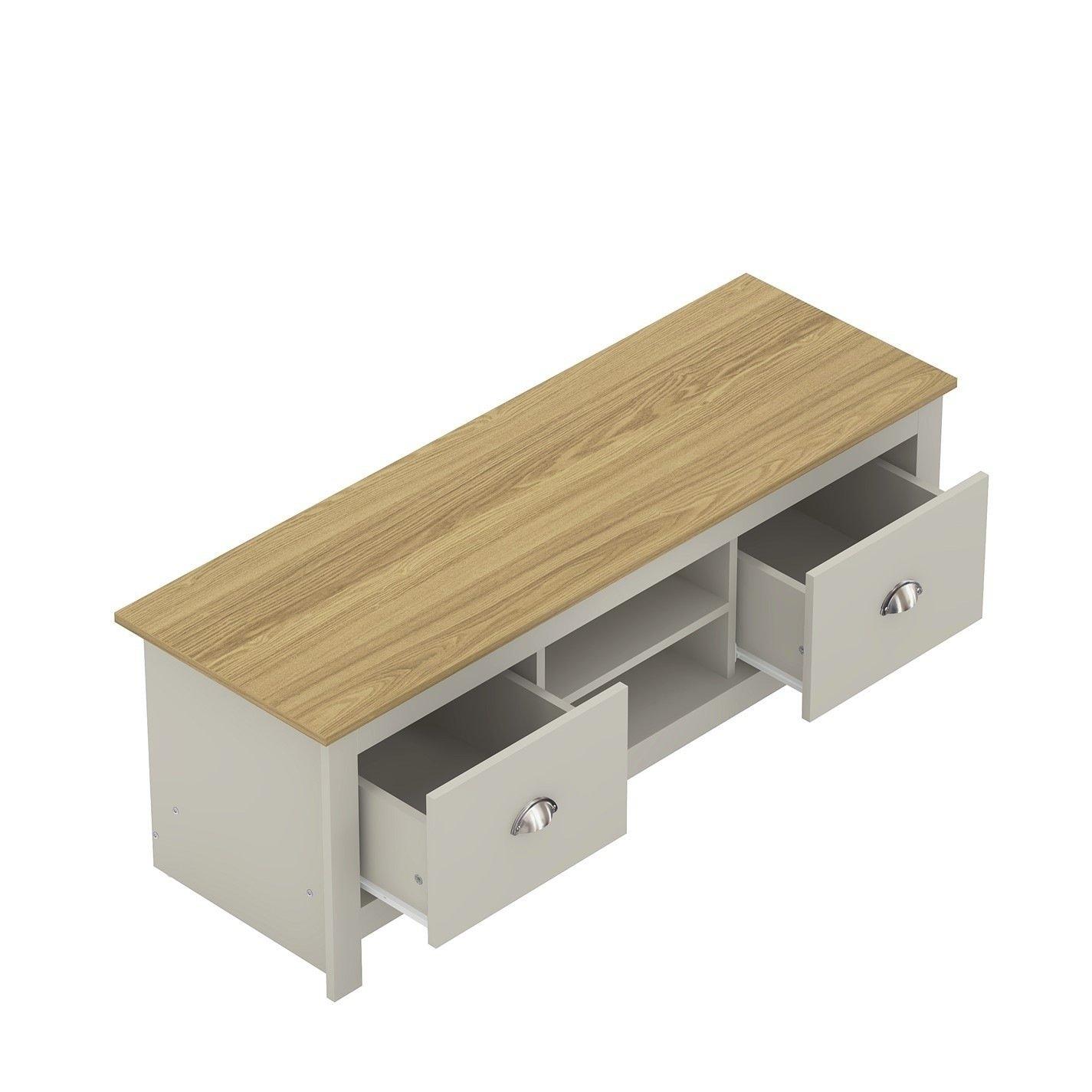Grey - Jack Wills - 2 Drawer TV Unit - 3