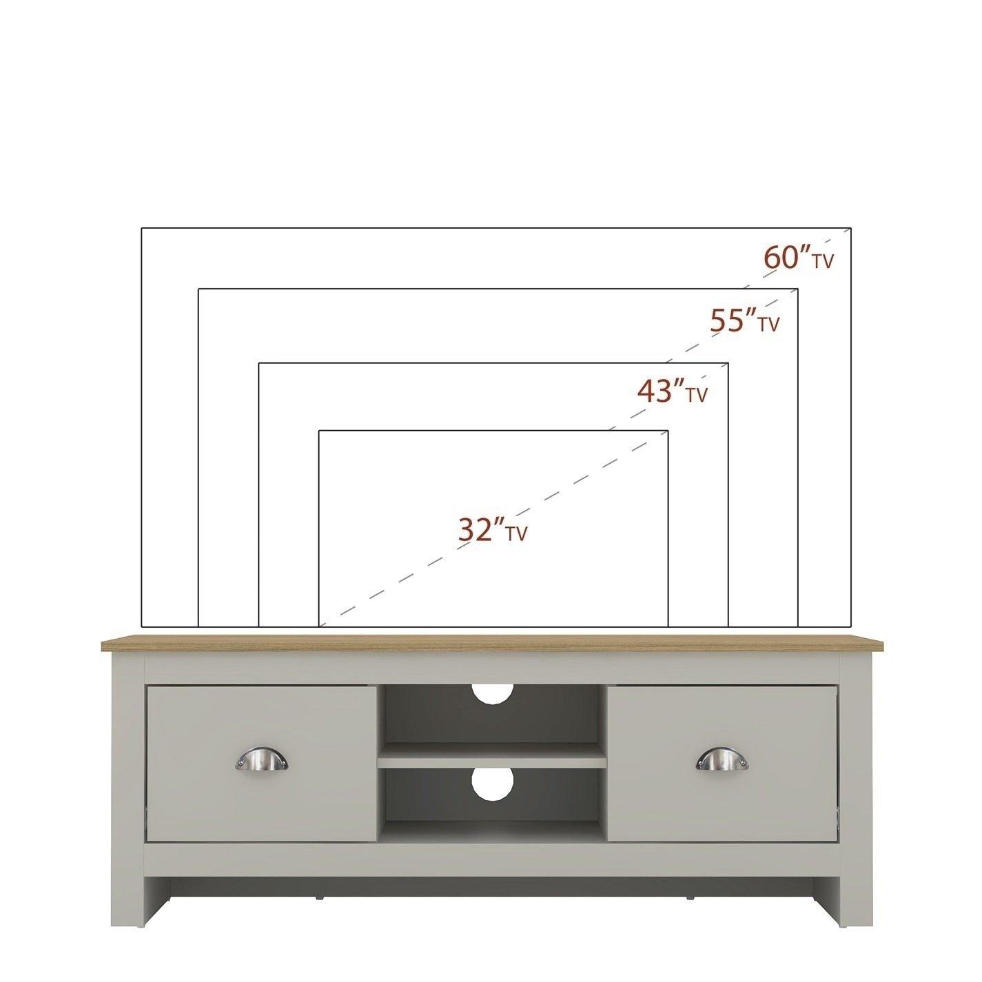Grey - Jack Wills - 2 Drawer TV Unit - 4