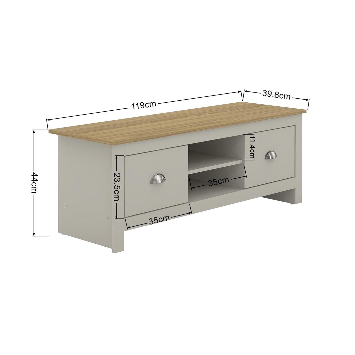 Grey - Jack Wills - 2 Drawer TV Unit - 6