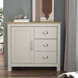 Homelife Sherbourne 3 Drawer Small Sideboard