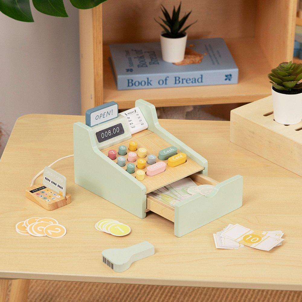 None - Tooky Toy - Wooden Cash Register - 3