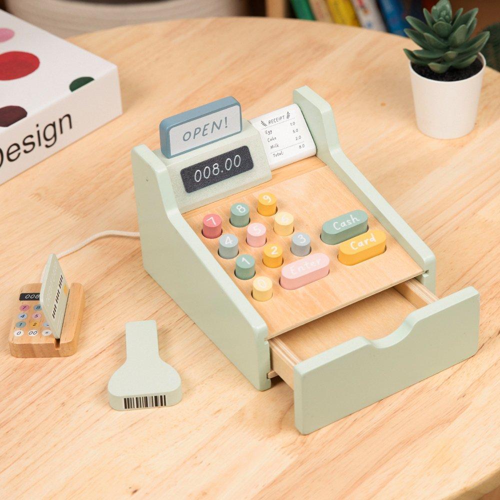 None - Tooky Toy - Wooden Cash Register - 4