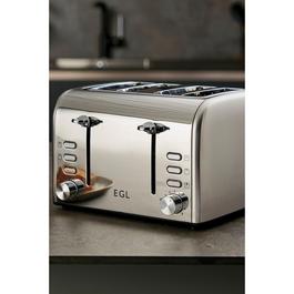 EGL Stainless Steel 4 Slice Toaster