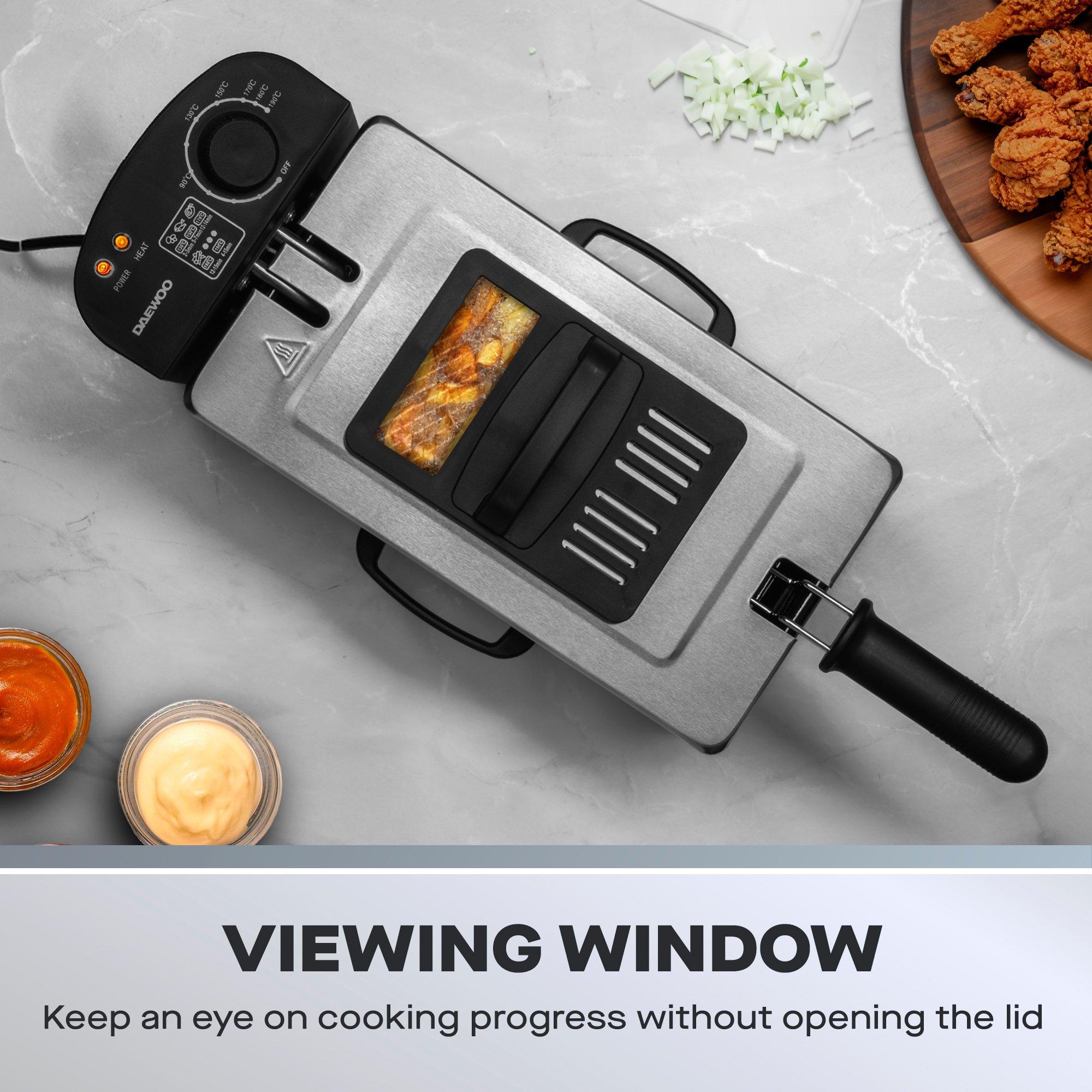 Silver - Daewoo Electricals - 3L DEEP FAT FRYER - 3