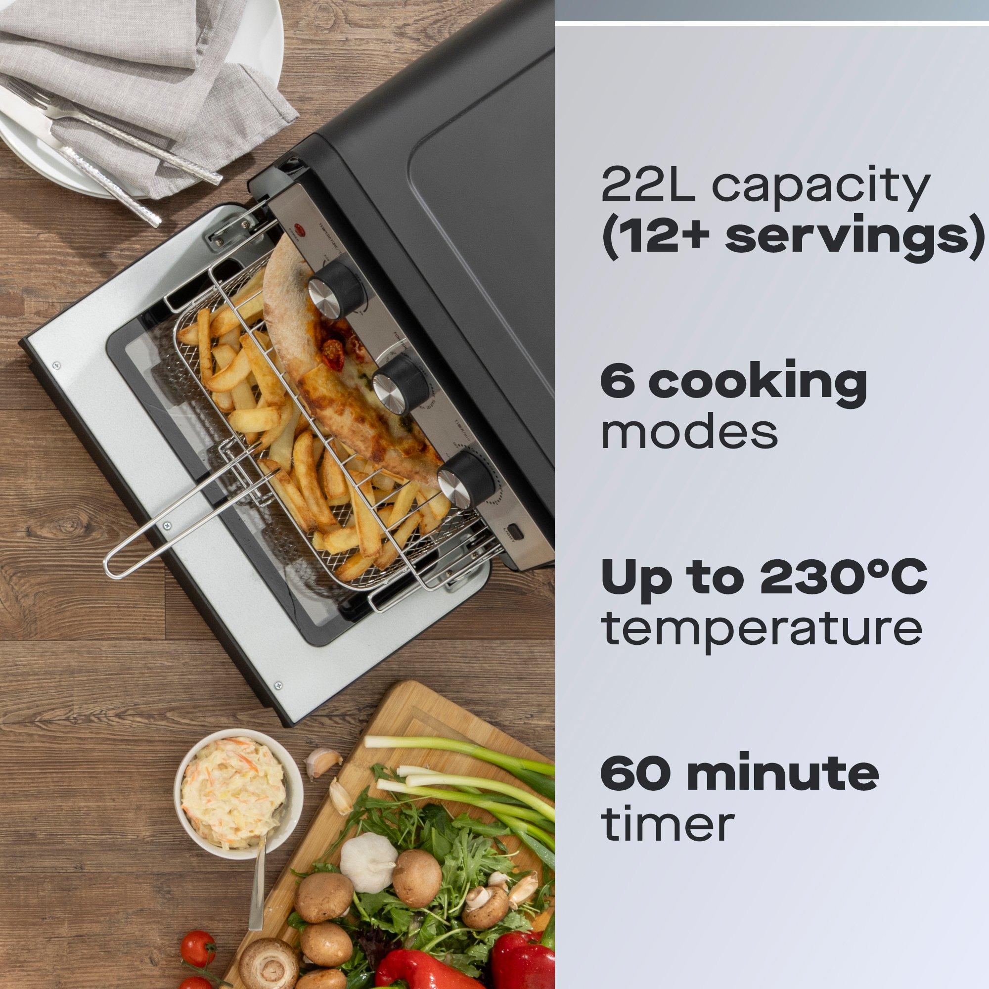 Black - Daewoo Electricals - 22L AIRFRYER OVEN - 2