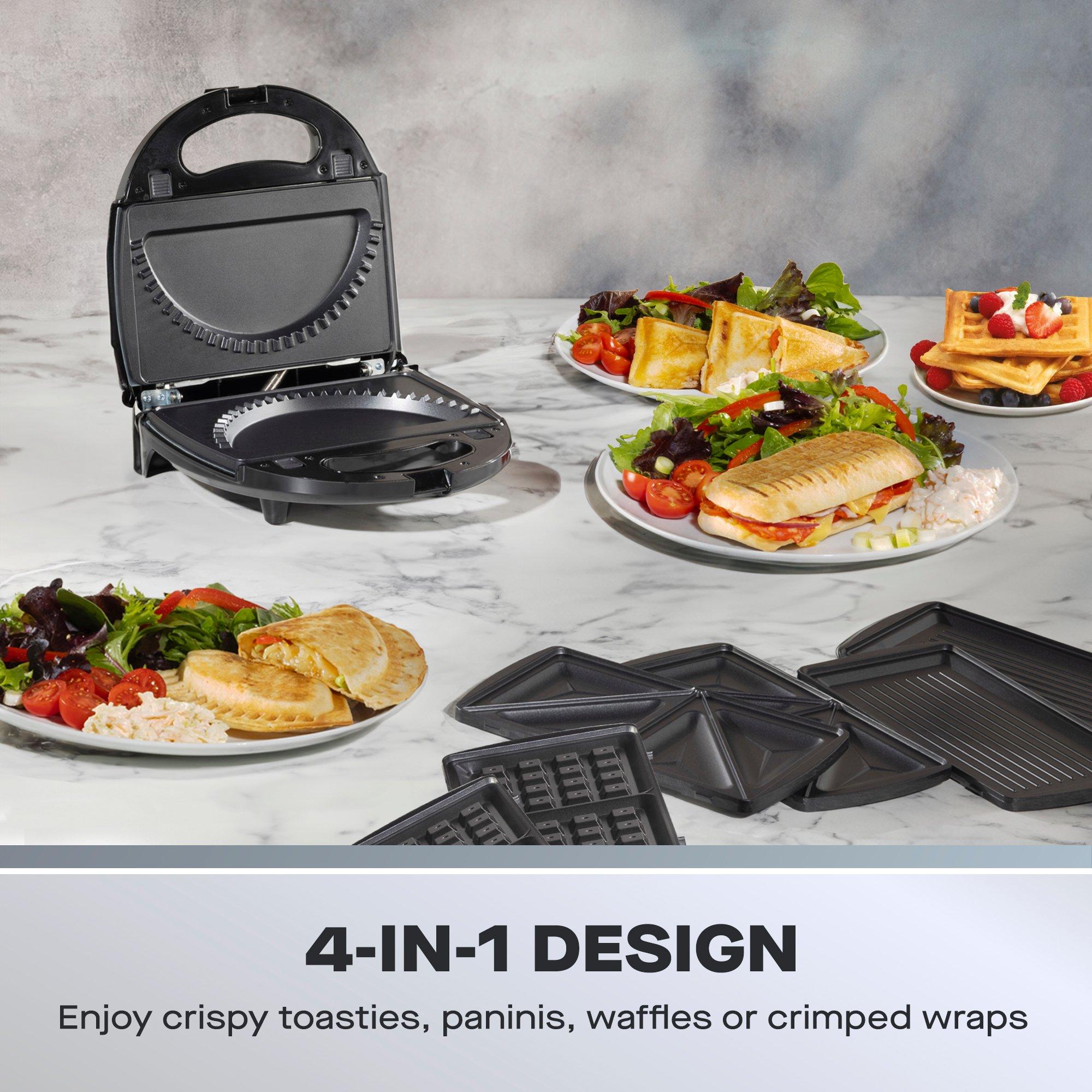 Black - Daewoo Electricals - 4-in-1 Snack Maker - 3