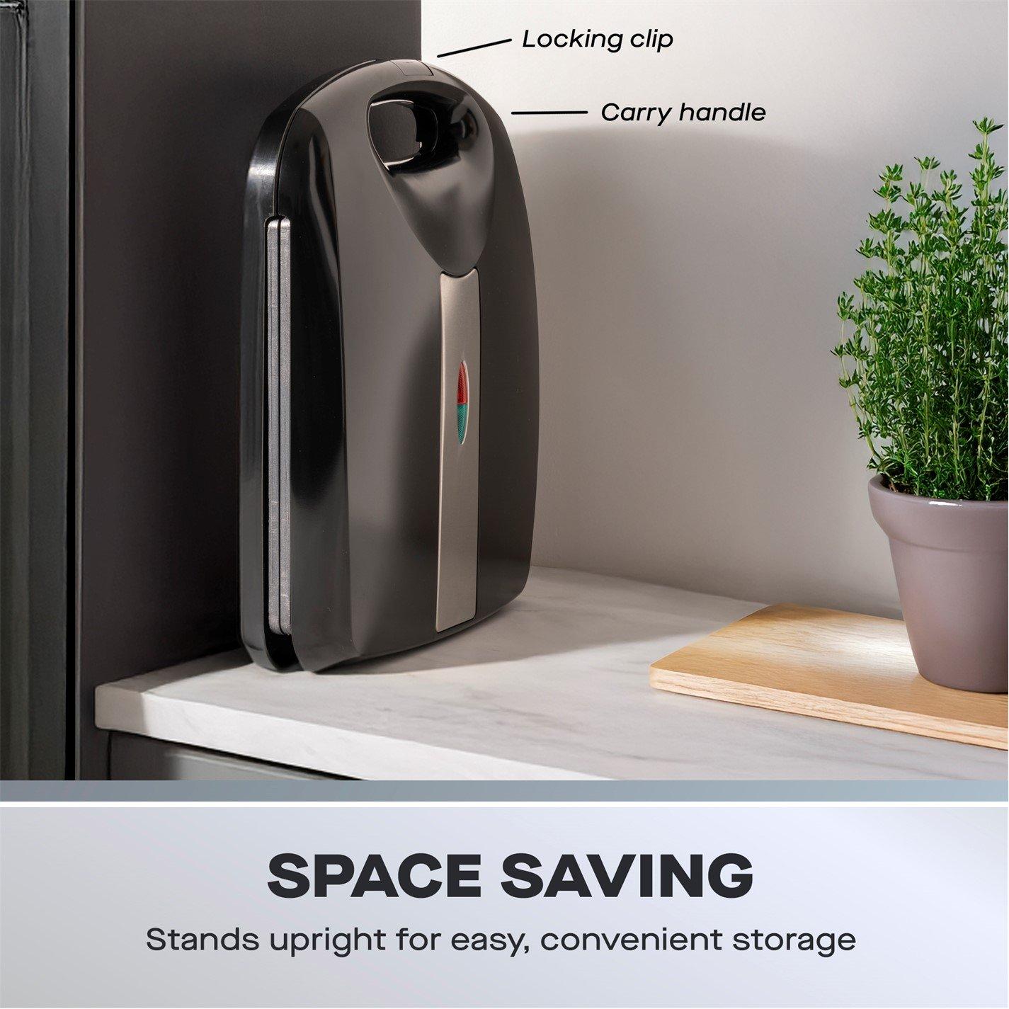 Black - Daewoo Electricals - 4 Portion Toastie Maker - 3