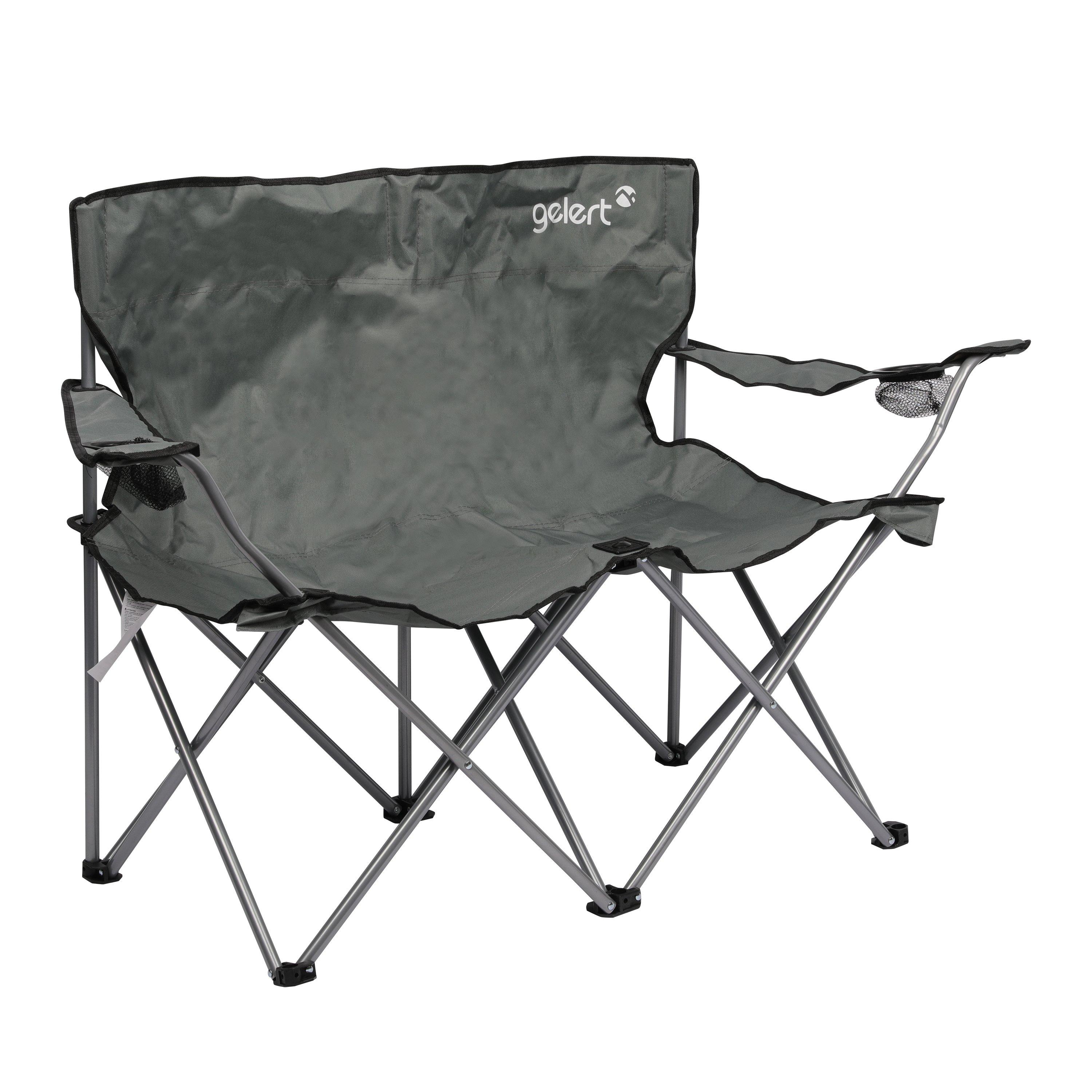 Grey - Gelert - Double Camping Chair Adults - 1