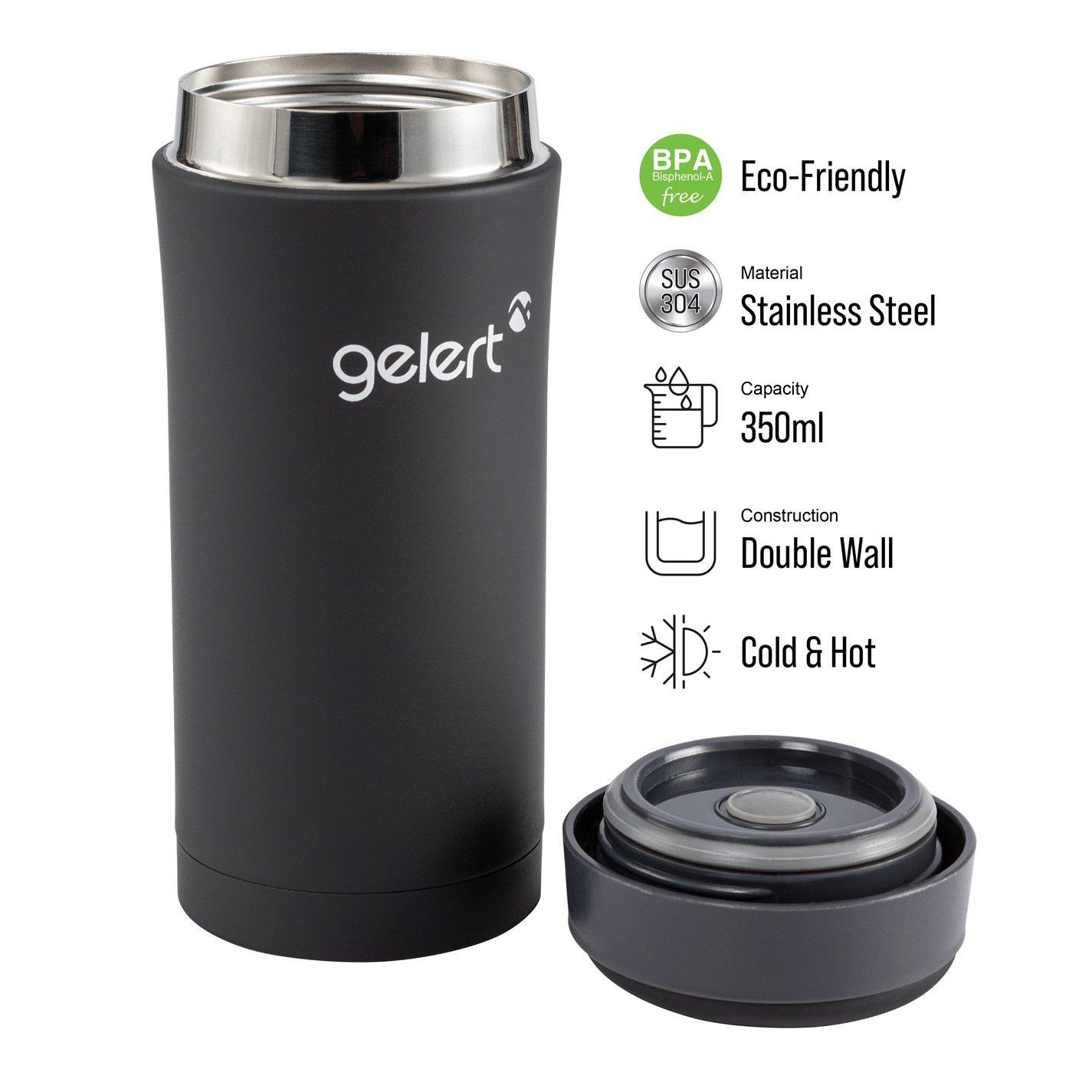 Black - Gelert - Thermal Mug 350ml - 2