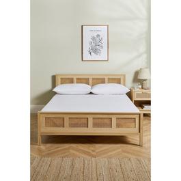 Homelife Rattan Double Bed Cane Effect Panels