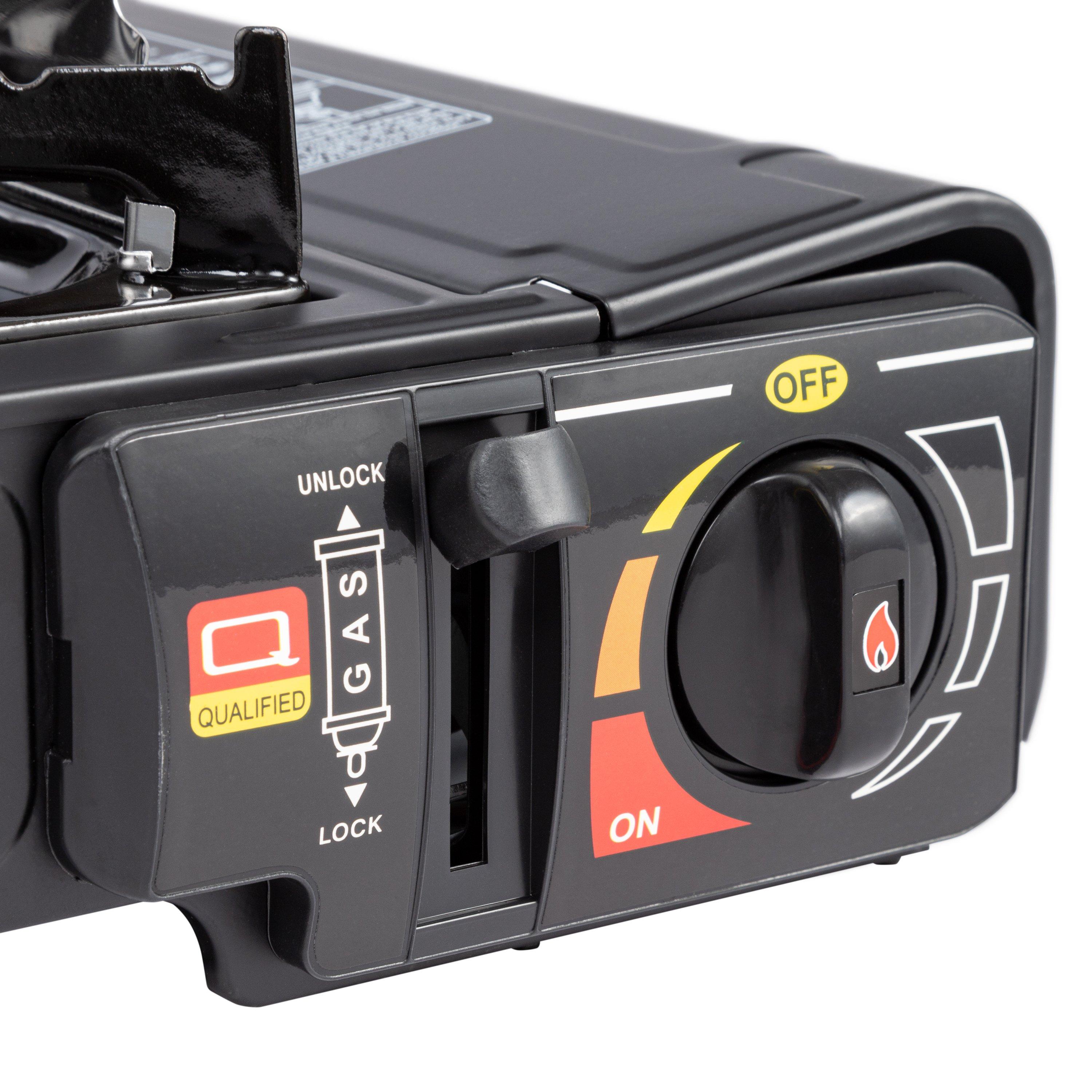 Black - Gelert - Portable Gas Stove - 3