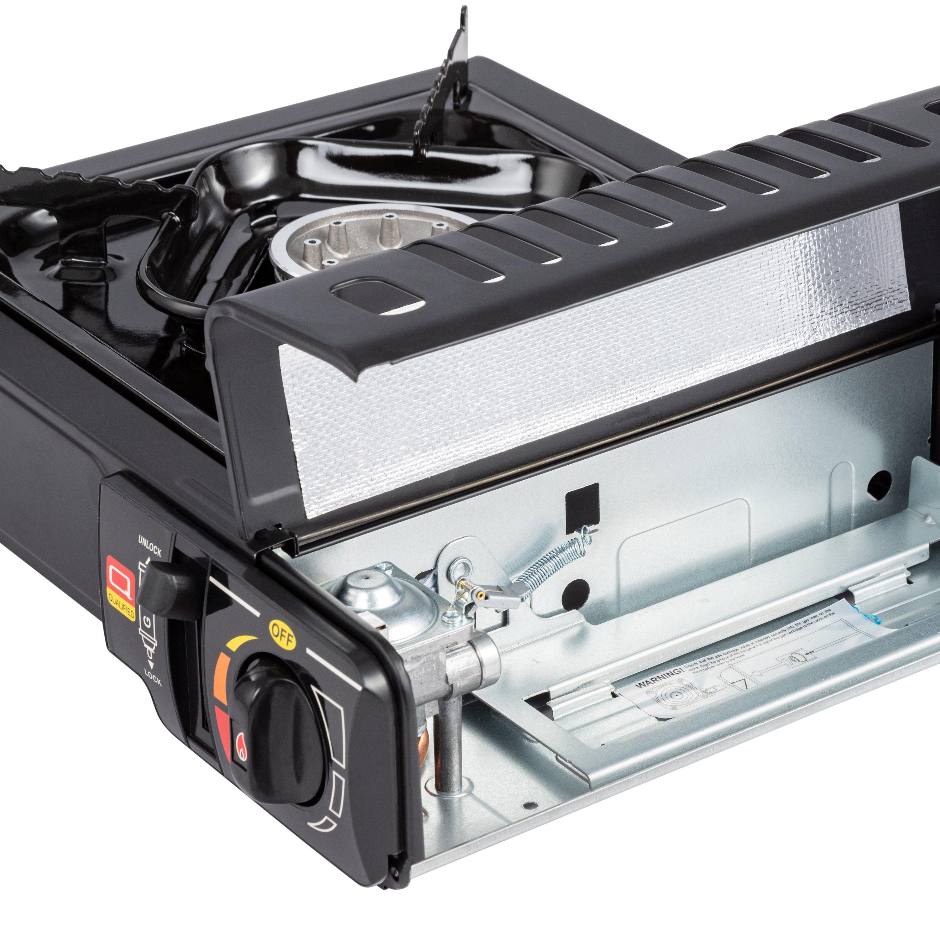 Black - Gelert - Portable Gas Stove - 4