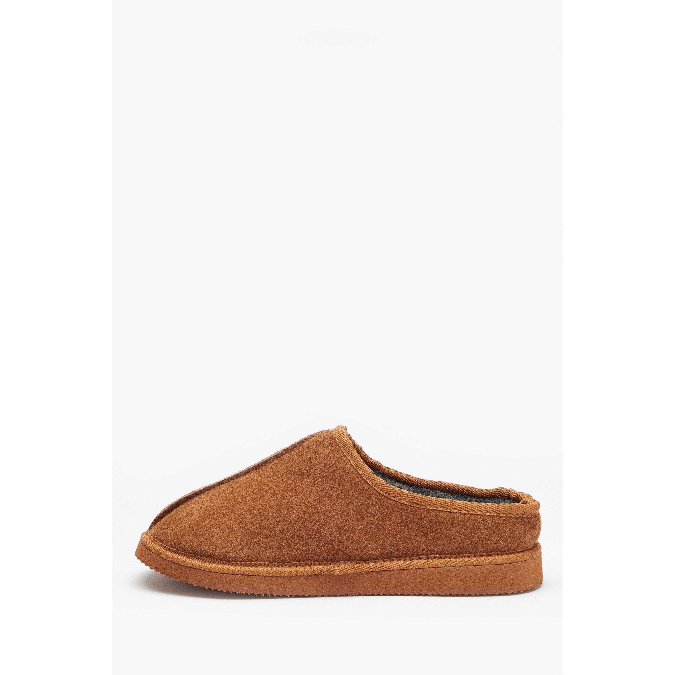Castanho - Studio - Suede Chunky Mule Slipper - 2