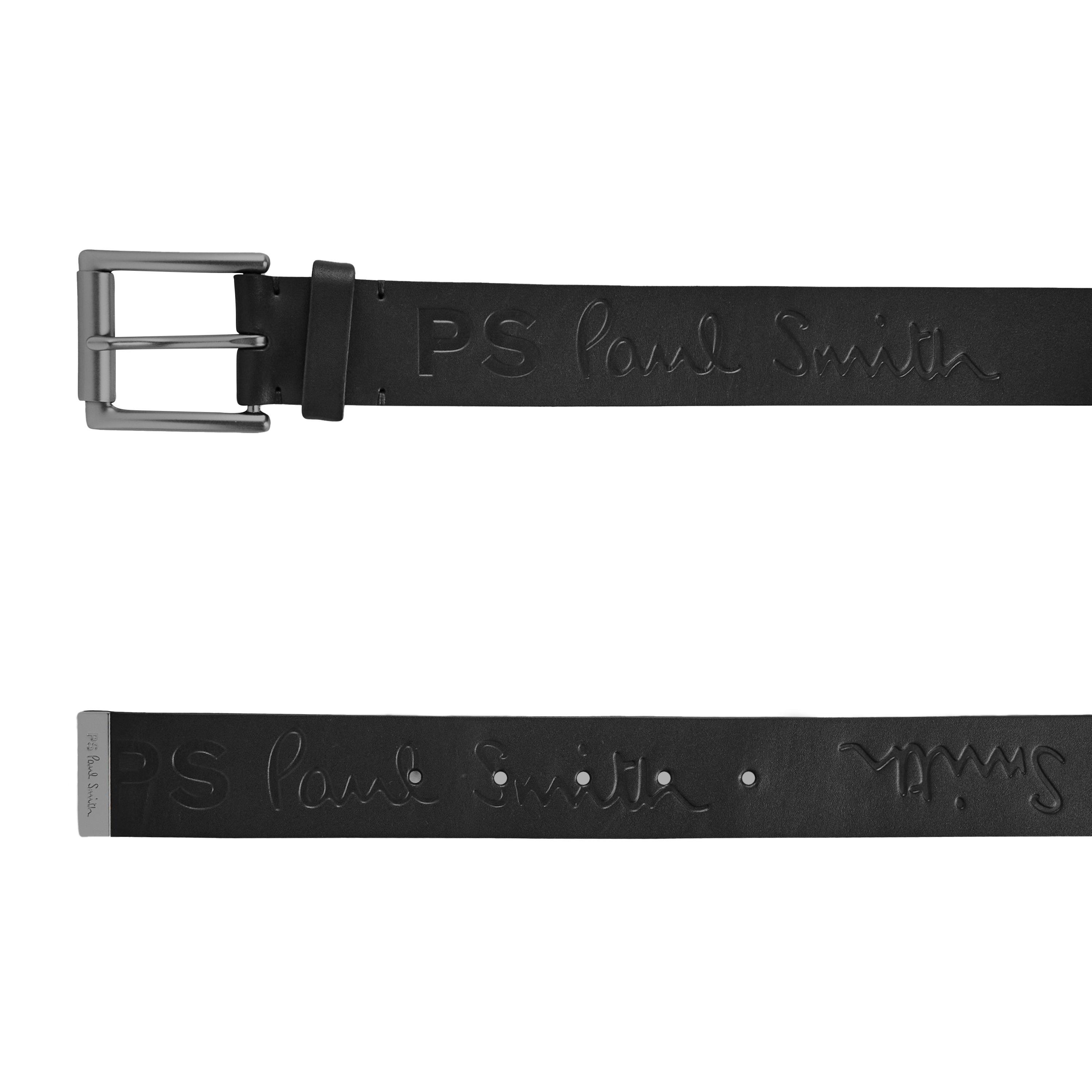 Black 79 - PS Paul Smith - Embossed Leather Belt - 3