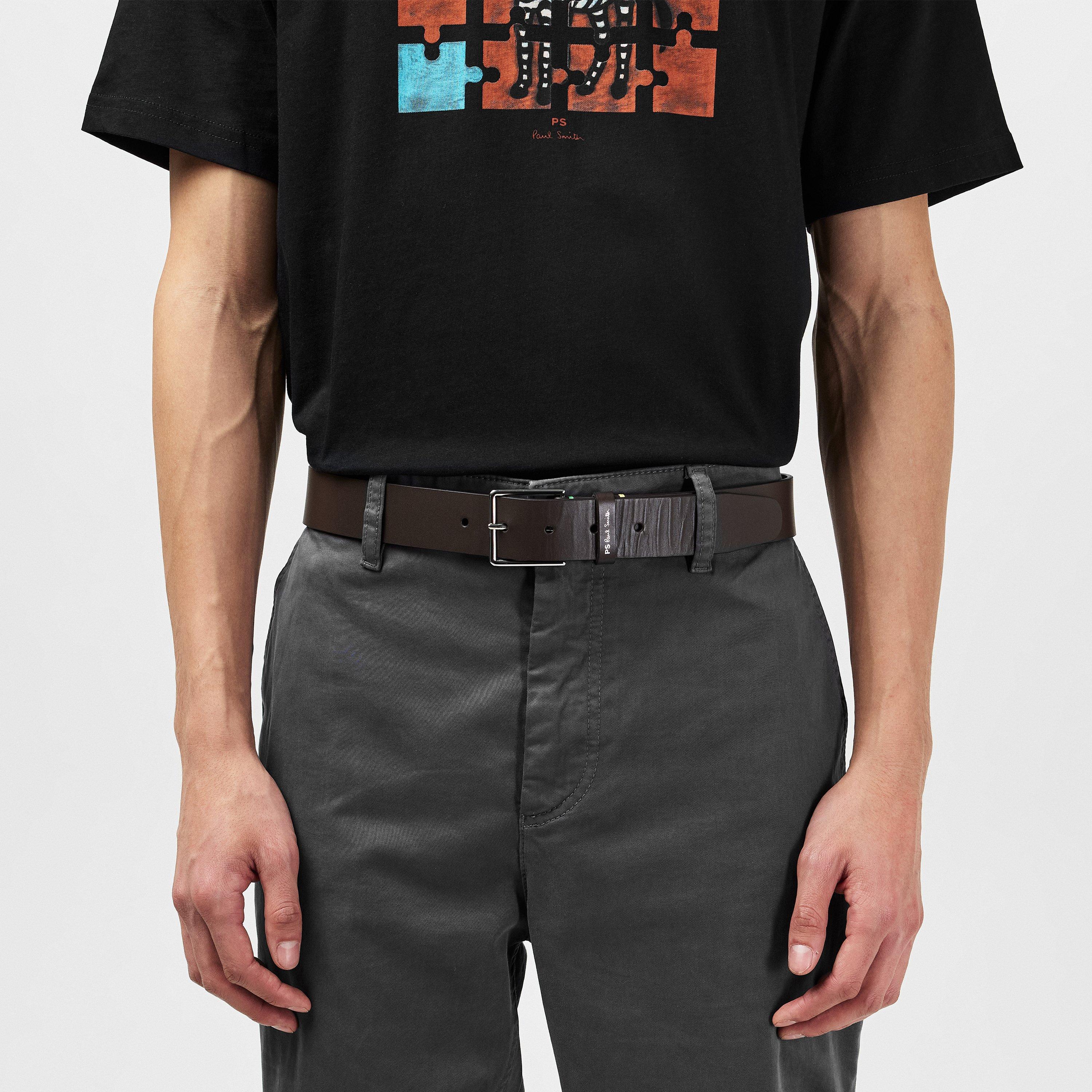 Marron 66 - PS Paul Smith - Men's Smart Leather Belt - 2