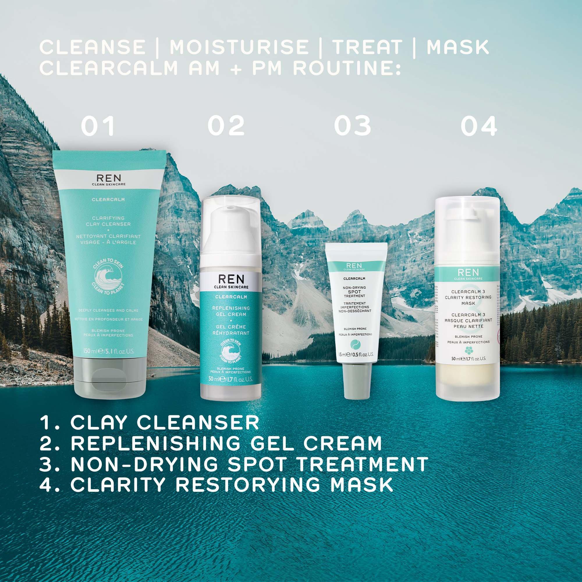 None - Ren - Clean Skincare Clearcalm Clarifying Clay Cleanser - 7