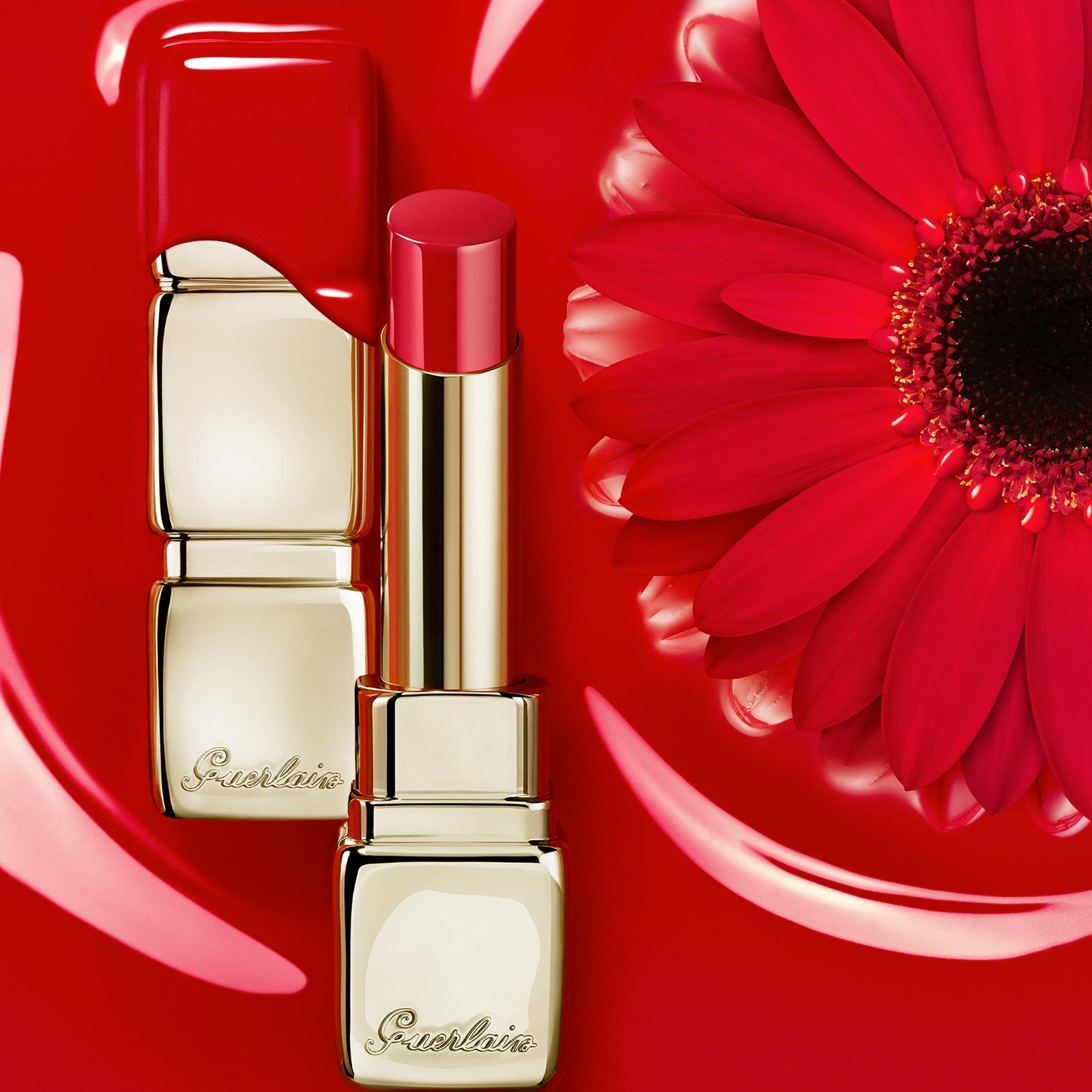 Floral Brick - Guerlain - KissKiss Shine Bloom 95% NATURALLY-DERIVED INGREDIENTS LIPSTICK - 3
