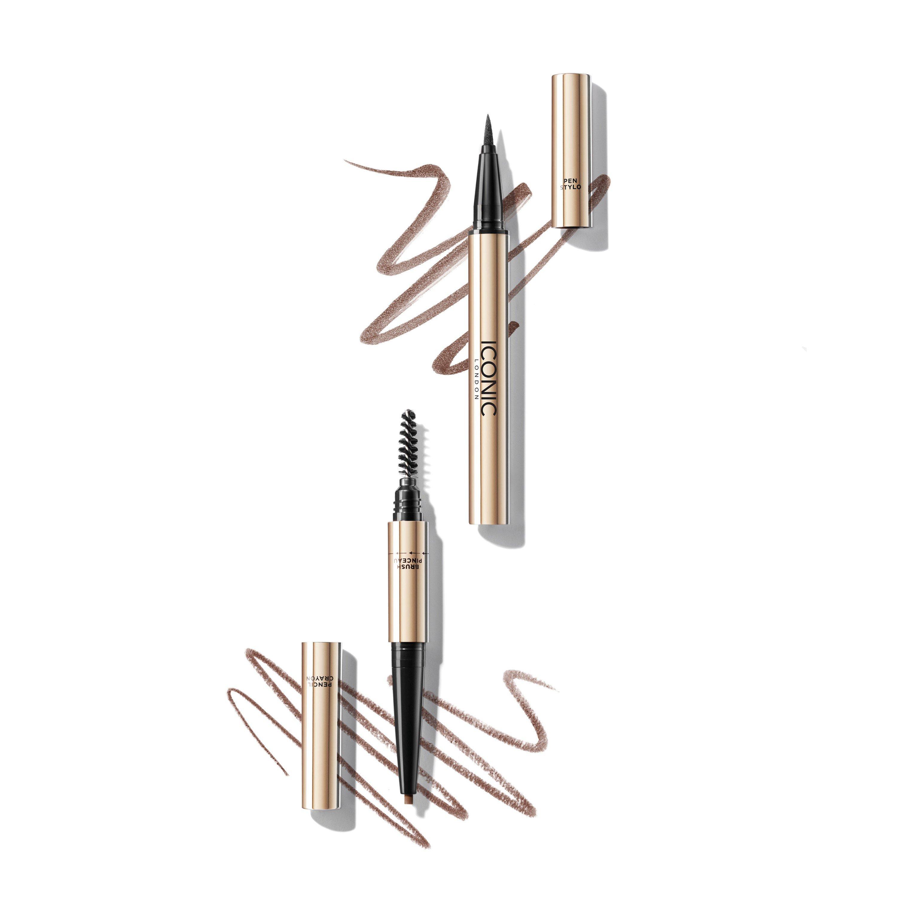 Iconic London Women's Triple Precision Brow Definer - Chocolate Brown