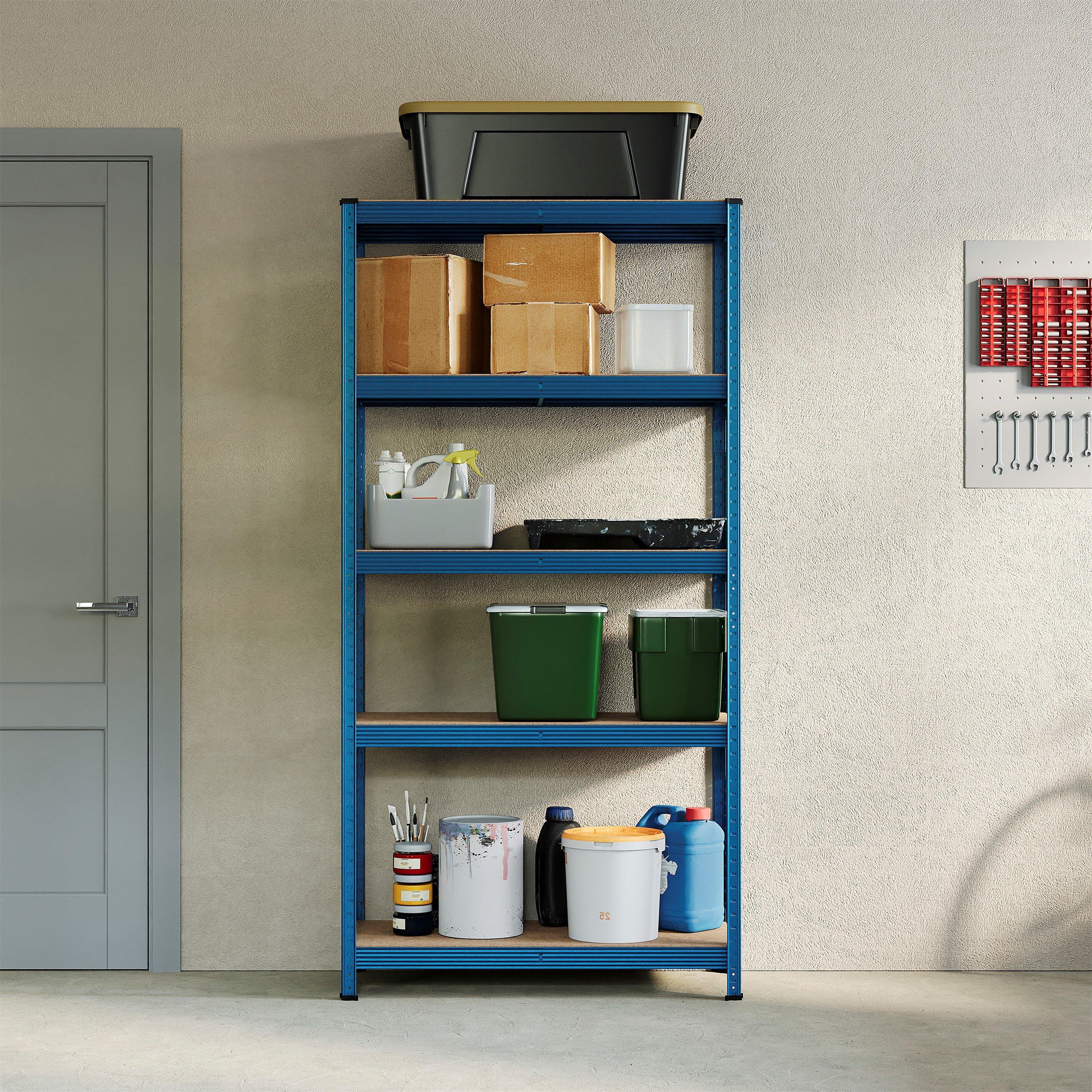 Blue - Lassic - Home Vida 5 Tier Garage Shelf, Large - 3