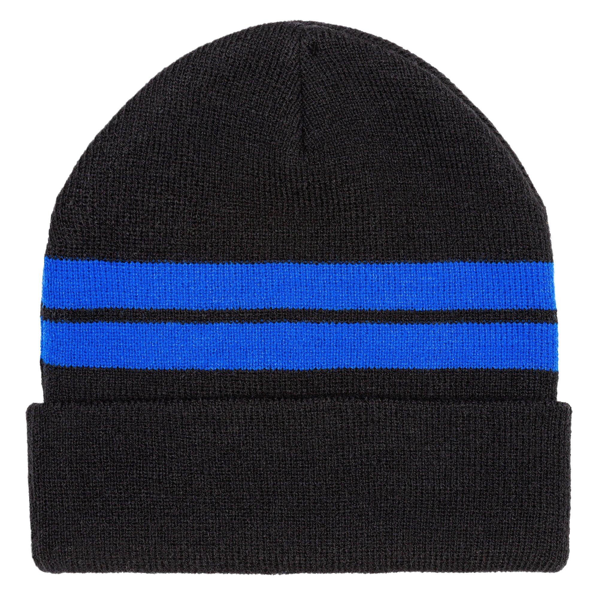 Sort/Blå - Lonsdale - Junior Winter Hat and Gloves Set - 3