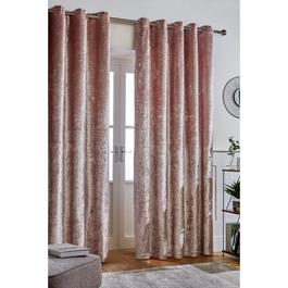 Homelife Crushed Velvet Eyelet Curtains