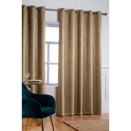 Homelife Crinkle Woven Blackout Eyelet Curtains