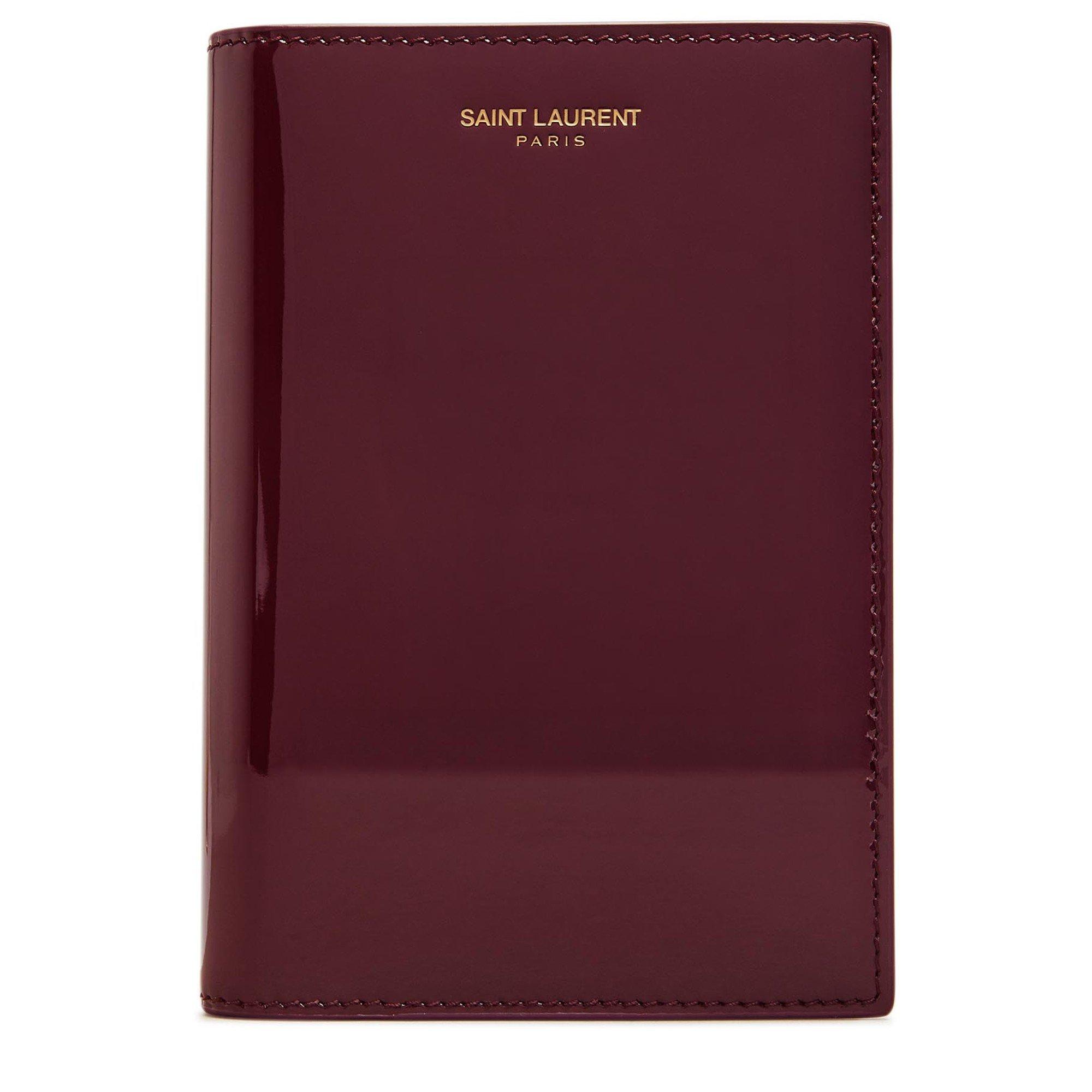Saint Laurent PATENT PASSPORT HOLDER