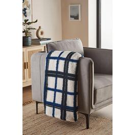Homelife Sherpa Fleece Check Throw