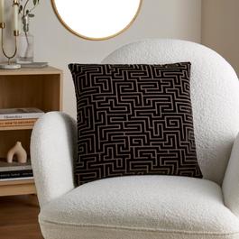 Homelife Velvet Geo Cushion