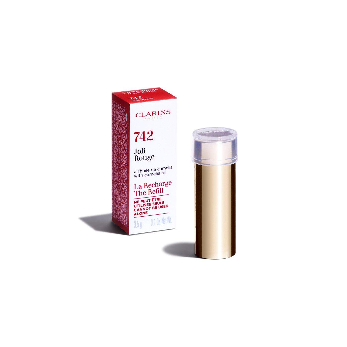 742 Joli Rouge - Clarins - Joli Rouge Satin Lipstick Refill - 7