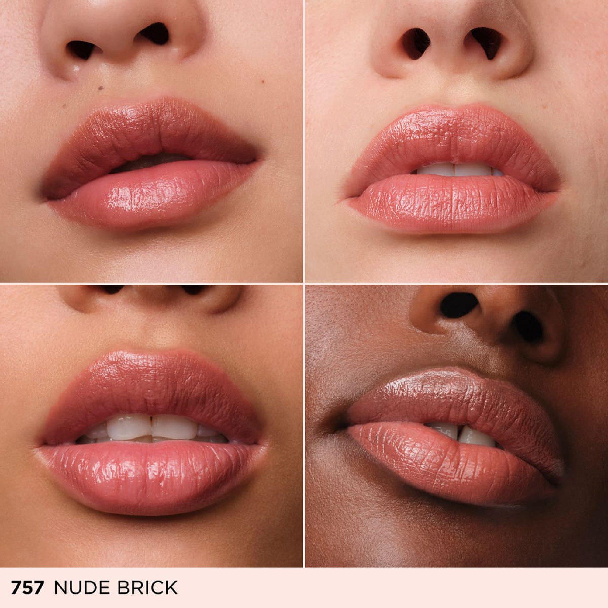757S Nude - Clarins - Joli Rouge Shine Lipstick Refill - 3