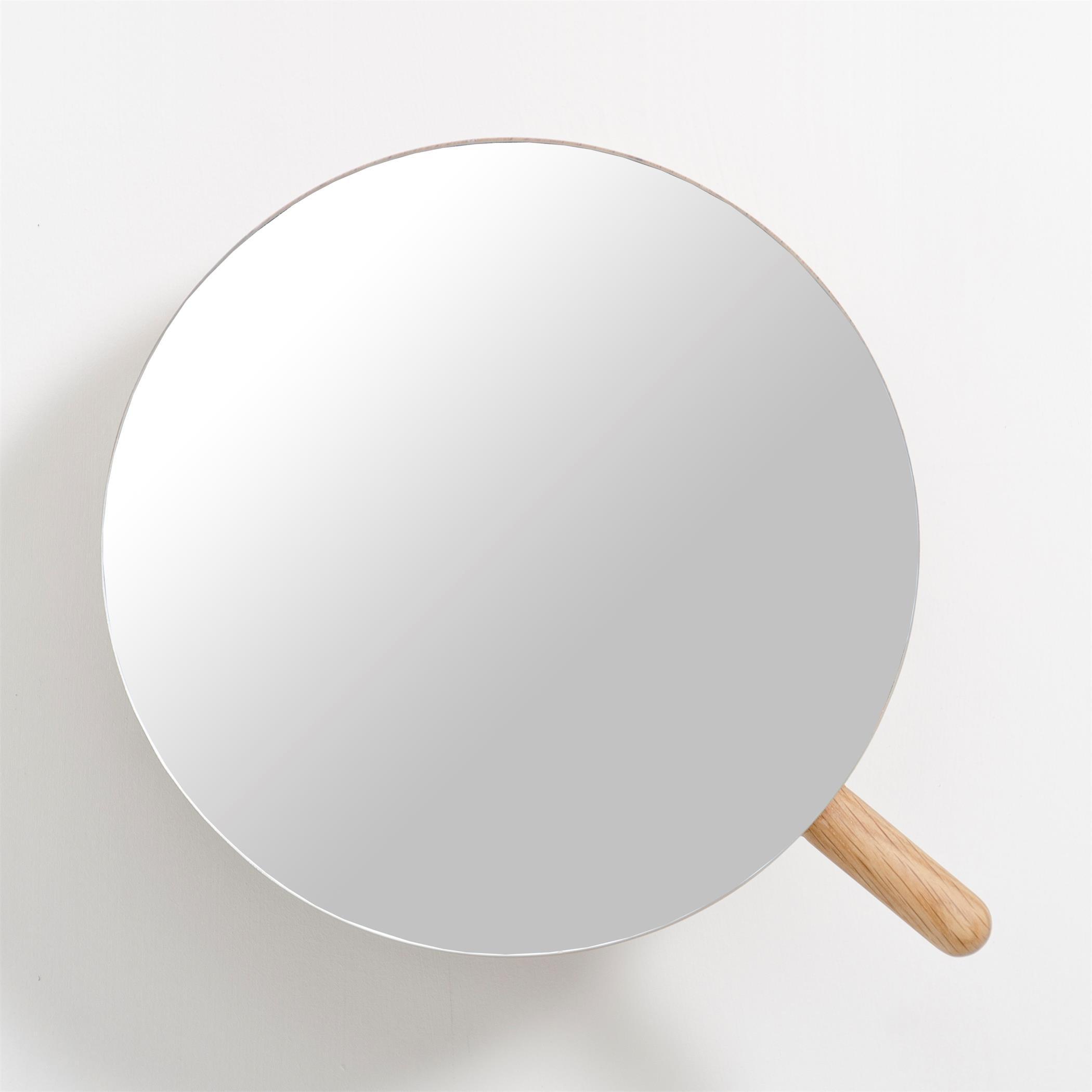 Oak - Wireworks - Slimline Magnify Wall Mirror - 4