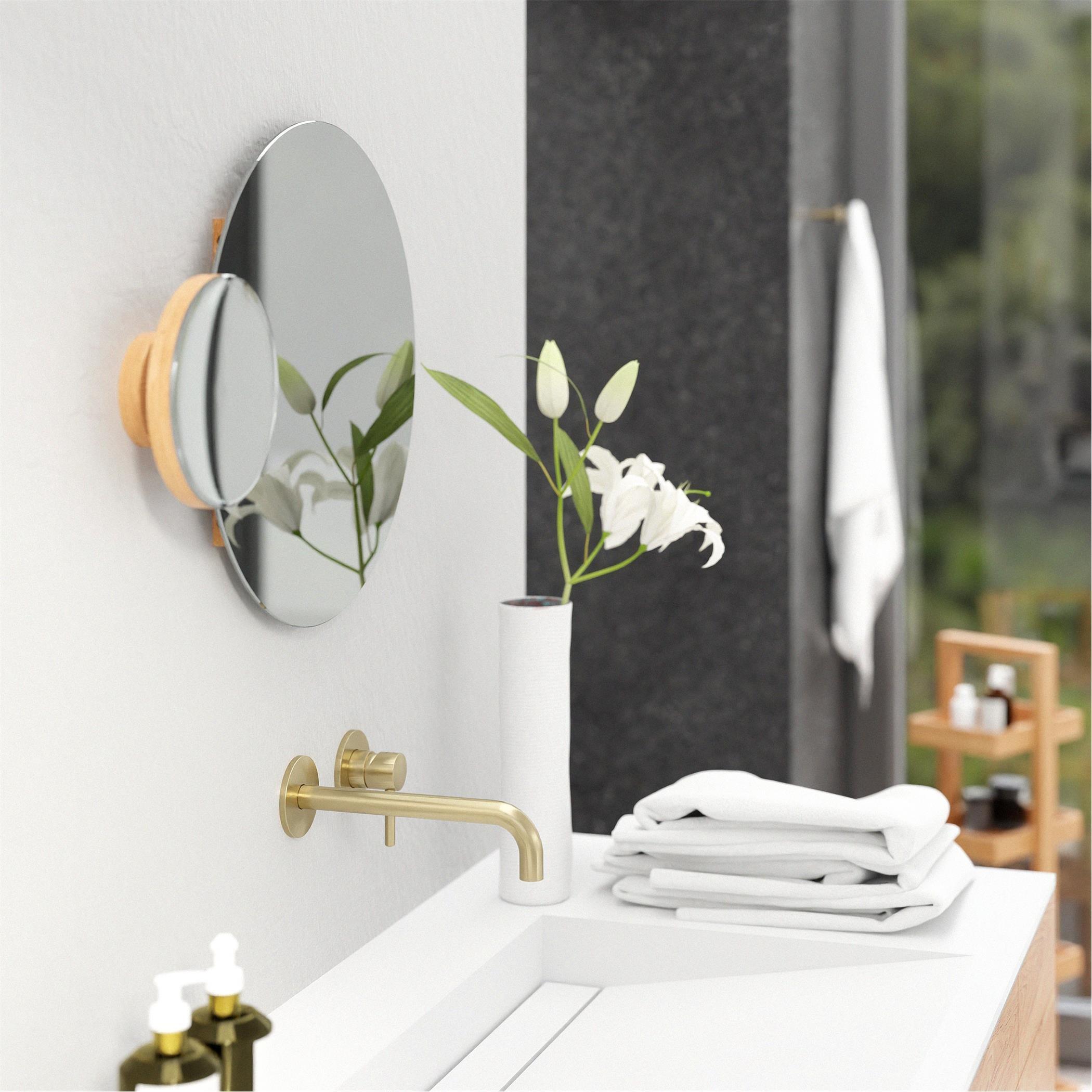Oak - Wireworks - Eclipse Wall Mirror - 2