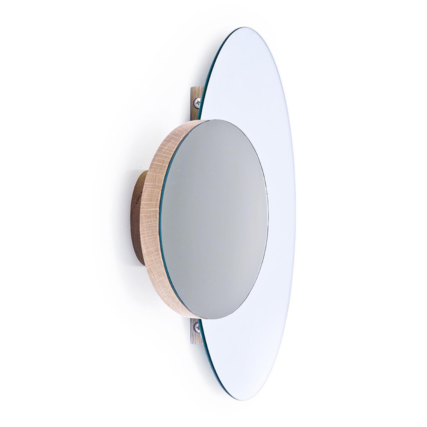 Oak - Wireworks - Eclipse Wall Mirror - 11
