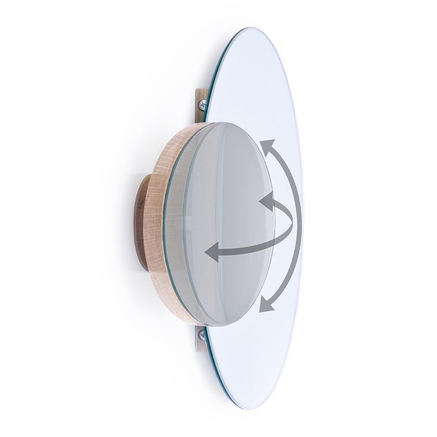 Oak - Wireworks - Eclipse Wall Mirror - 8