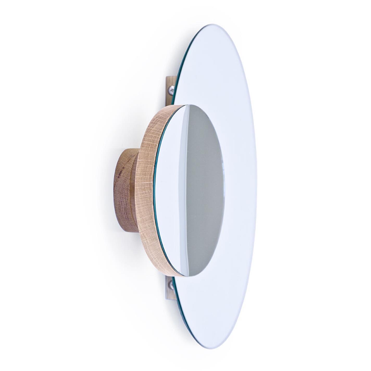 Oak - Wireworks - Eclipse Wall Mirror - 9