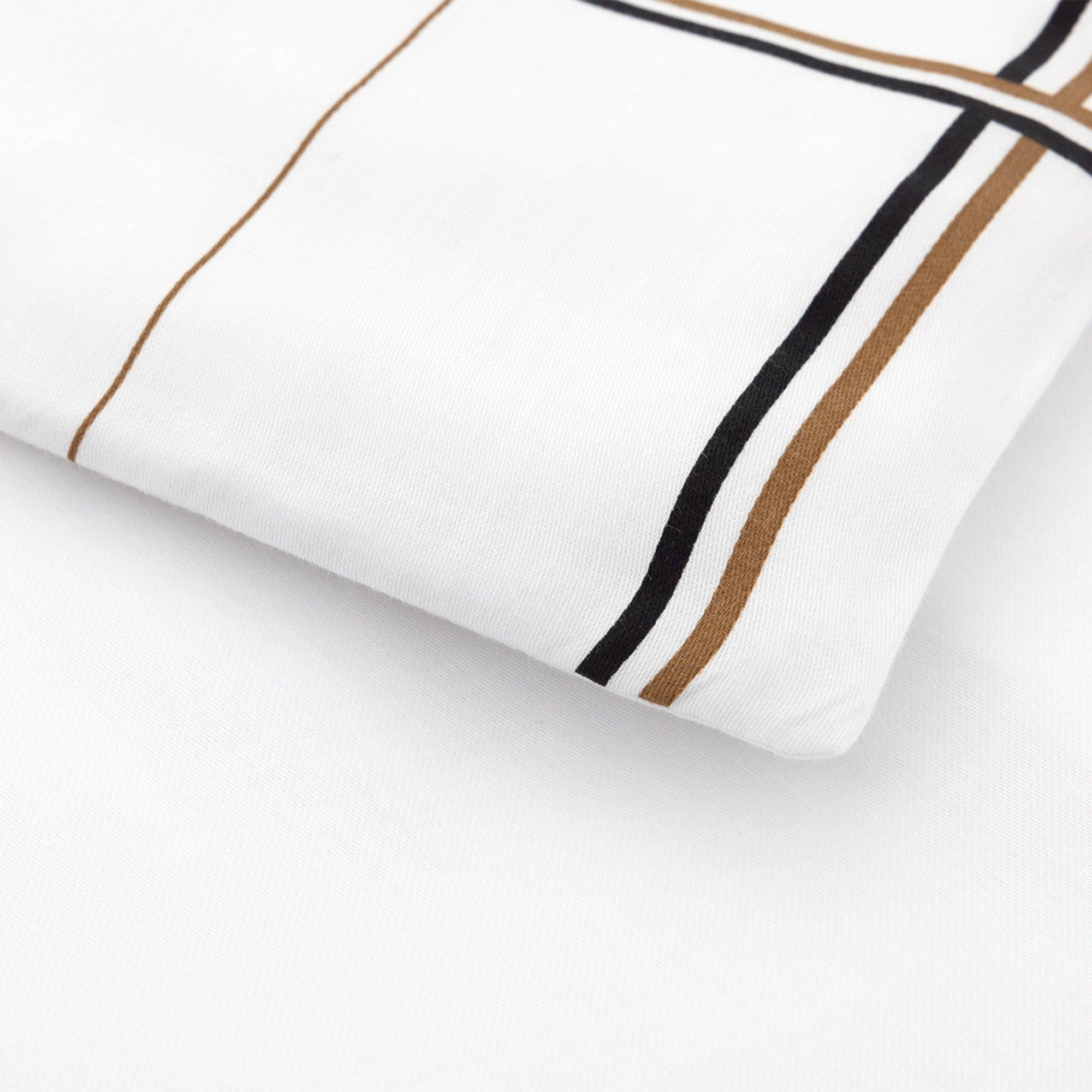 White - Boss Home - Boss Check Duvet Cover - 3