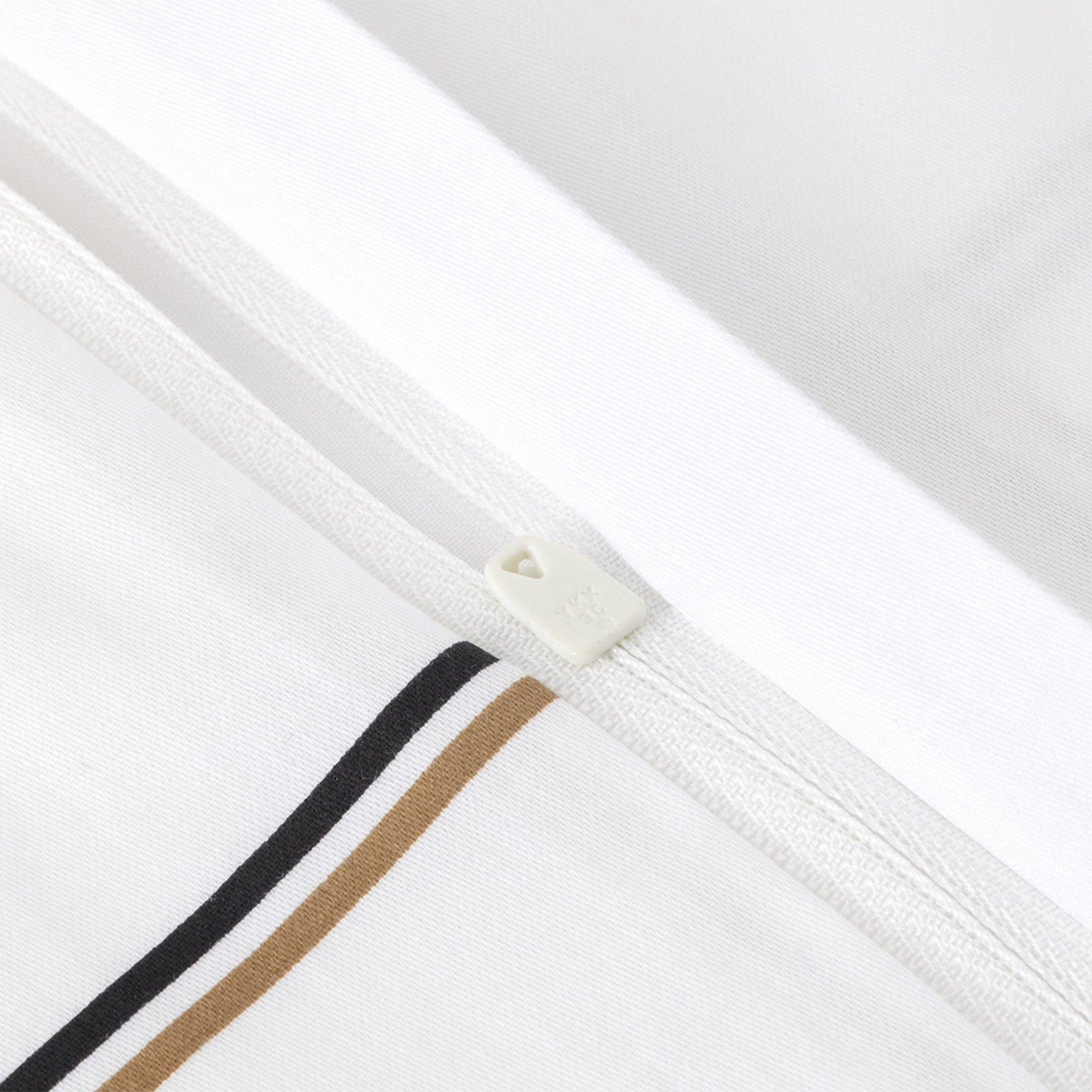 White - Boss Home - Boss Check Duvet Cover - 4