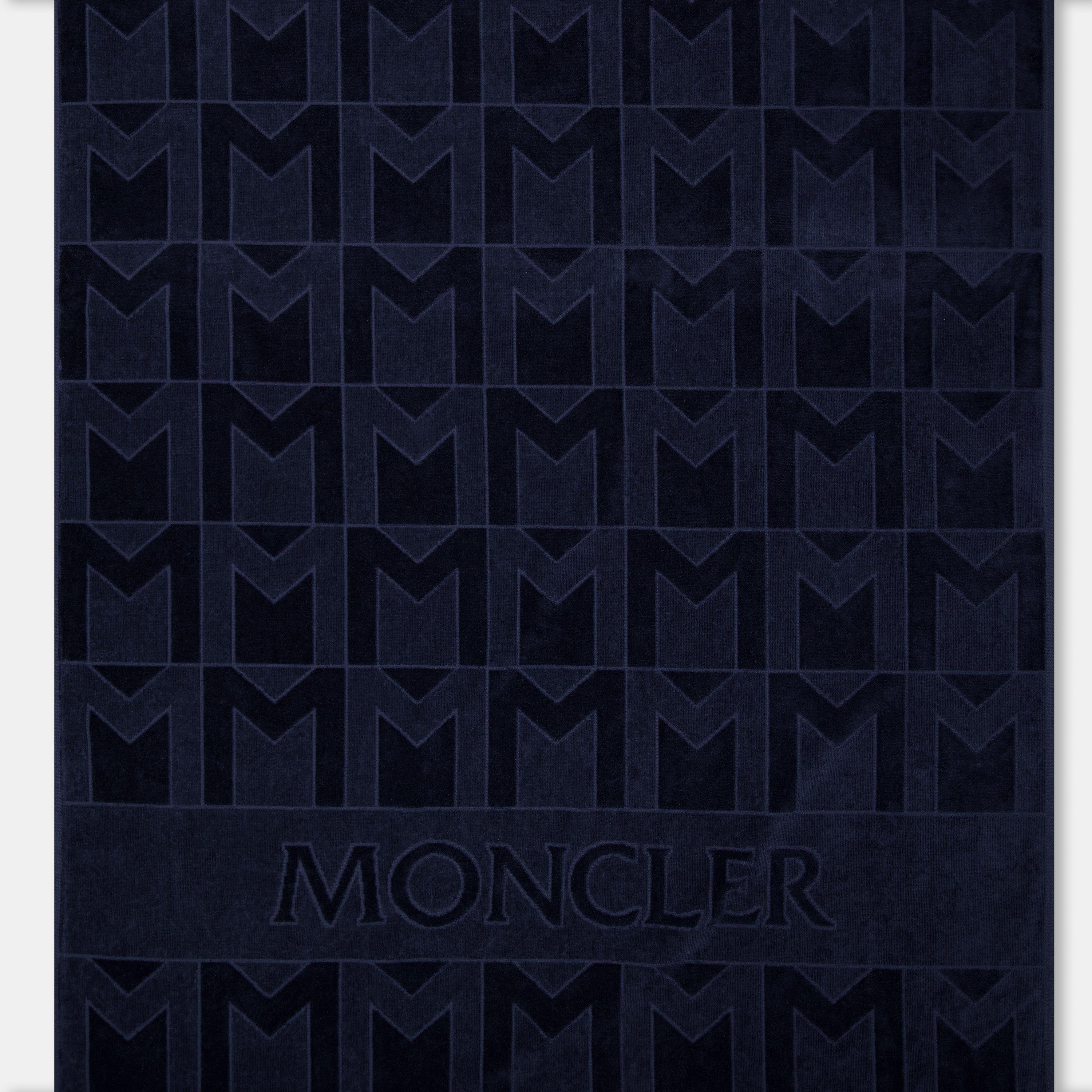 Navy F77 - Moncler - Men's Beach Towel - 2