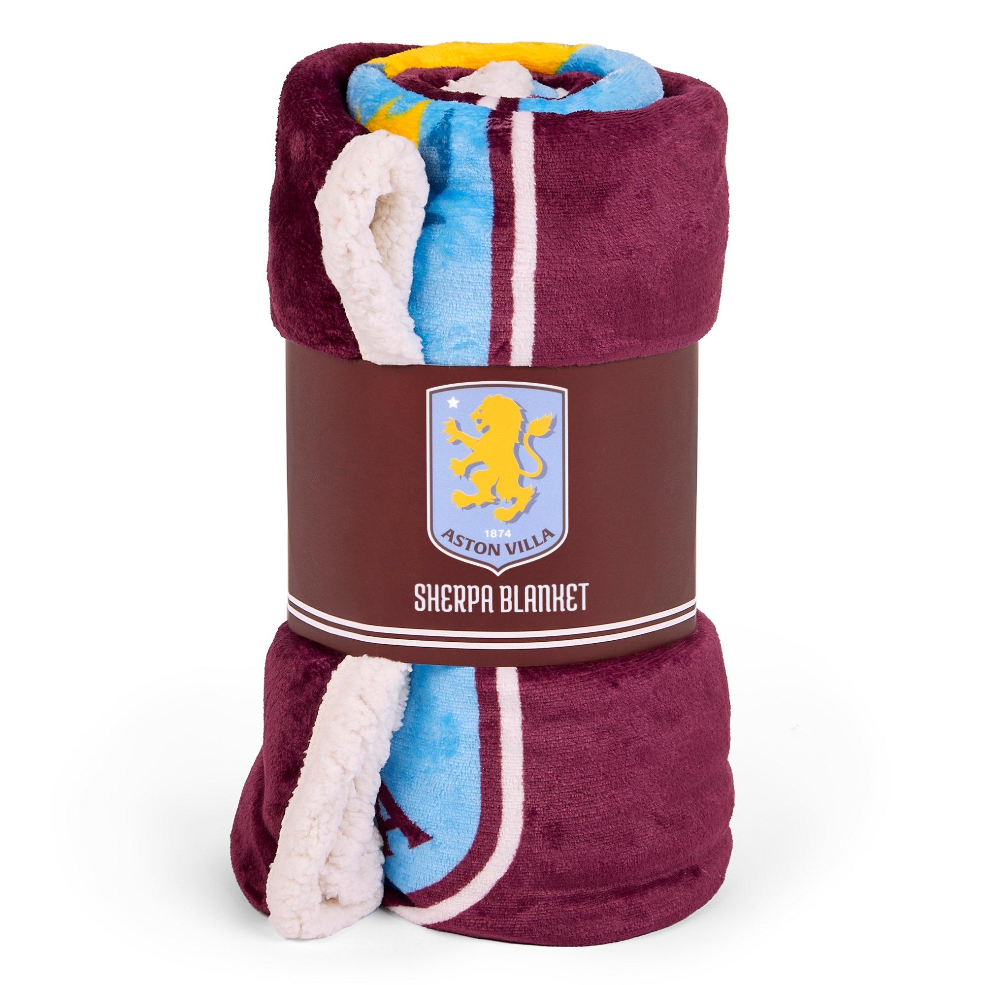 Aston Villa FC - Team - Aston Villa Officially Licensed Sherpa Fleece Blanket 152 x 117 cm - 3