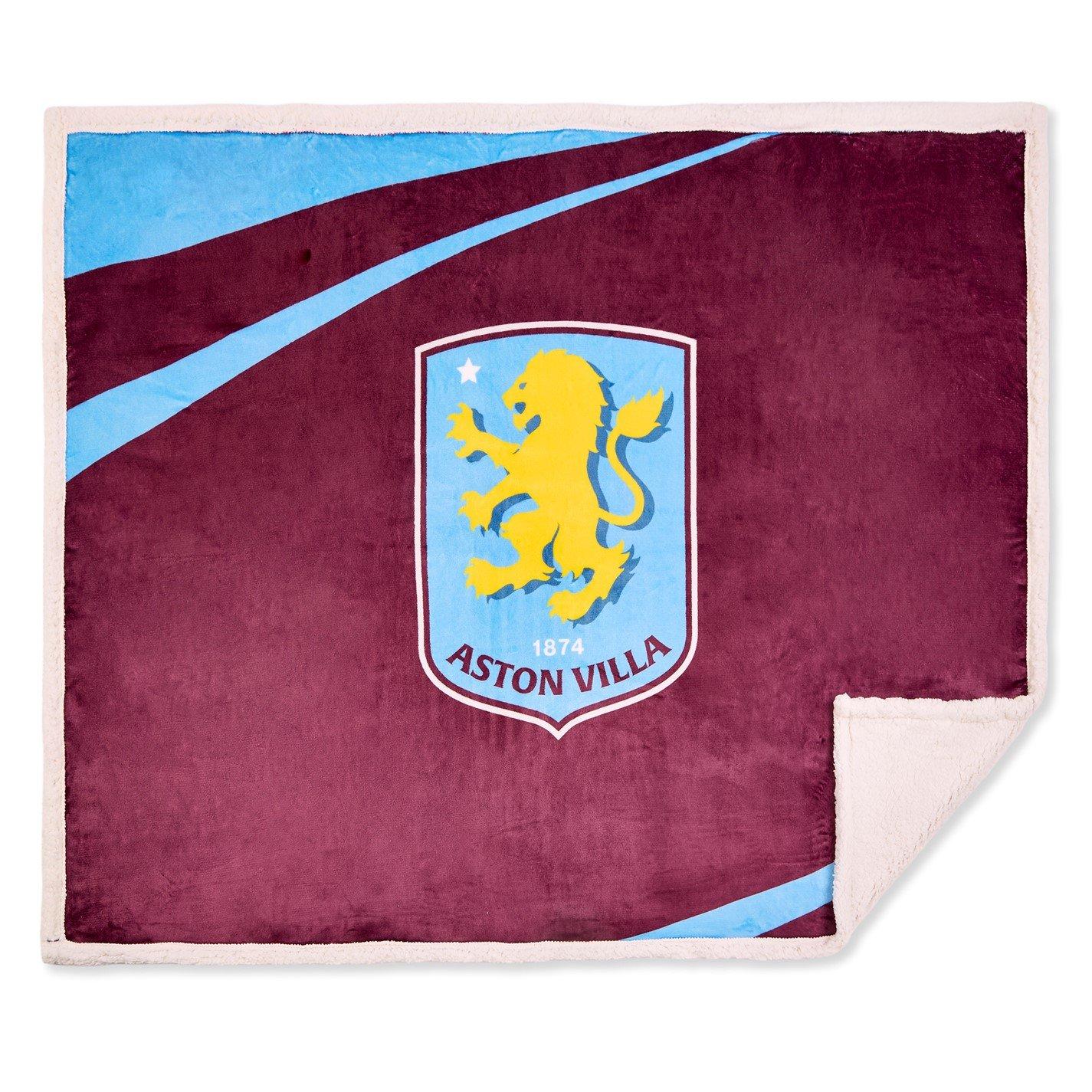 Aston Villa FC - Team - Aston Villa Officially Licensed Sherpa Fleece Blanket 152 x 117 cm - 5