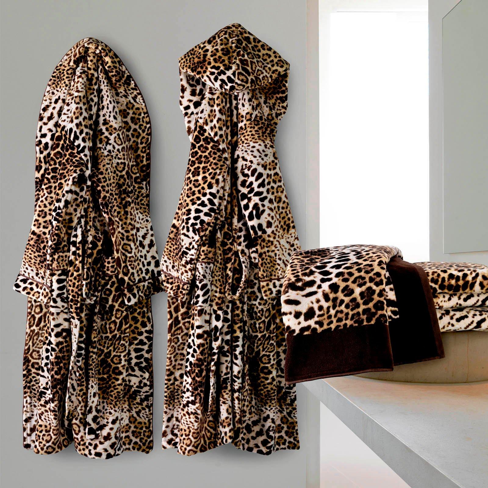 Brown - Roberto Cavalli Home - Bravo Leopard Bathrobe - 5
